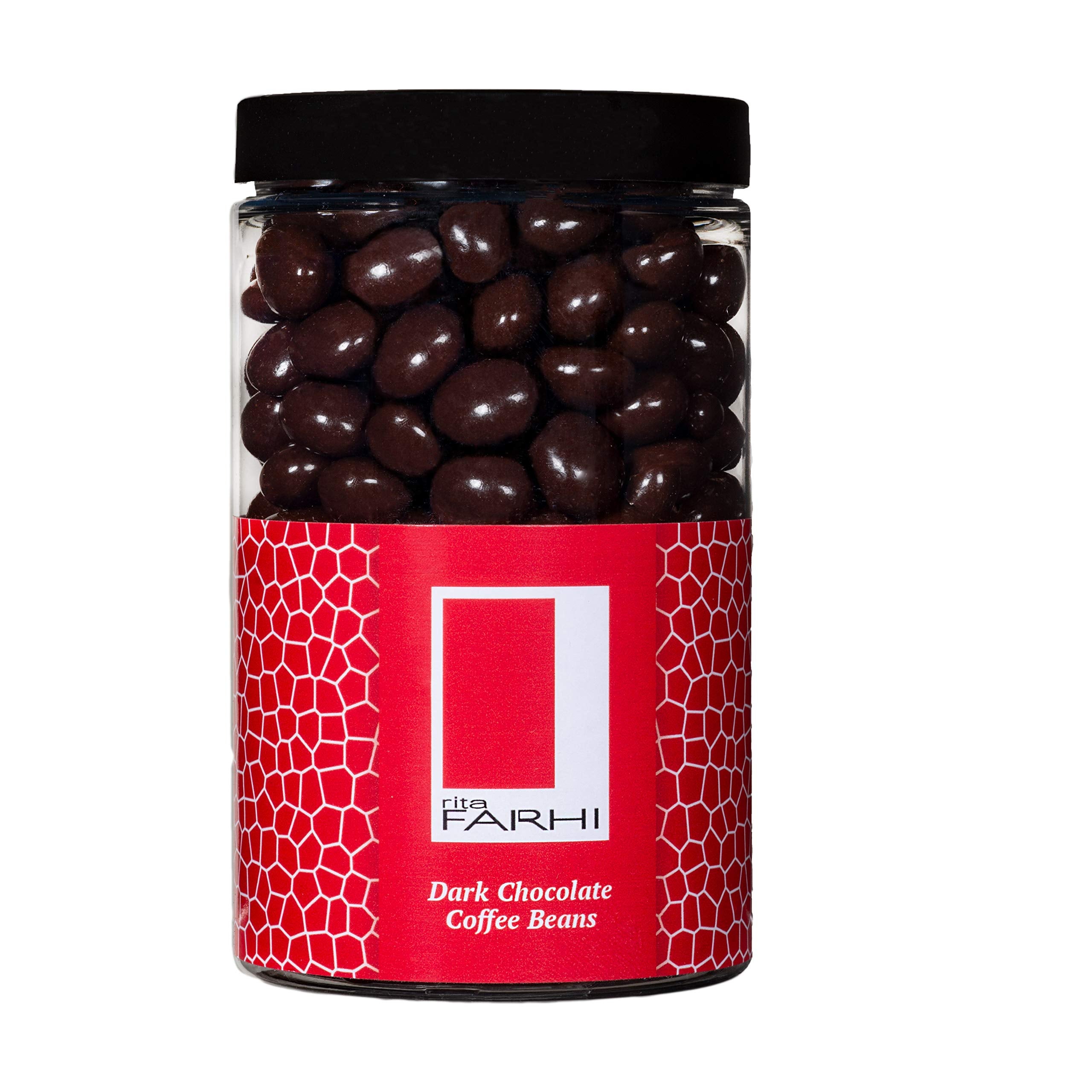 Rita Farhi Dark Chocolate Covered Coffee Beans in Gift Jar - 290g 5