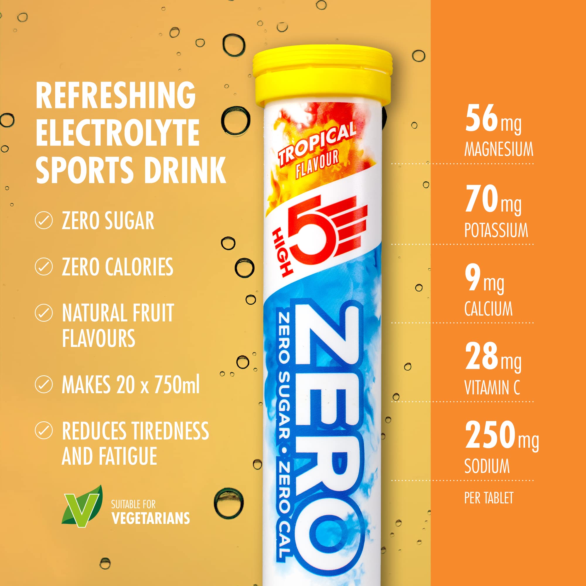 HIGH5 ZERO Electrolyte Tablets - Sugar-Free Hydration with Vitamin C | 20 Count Tube 2