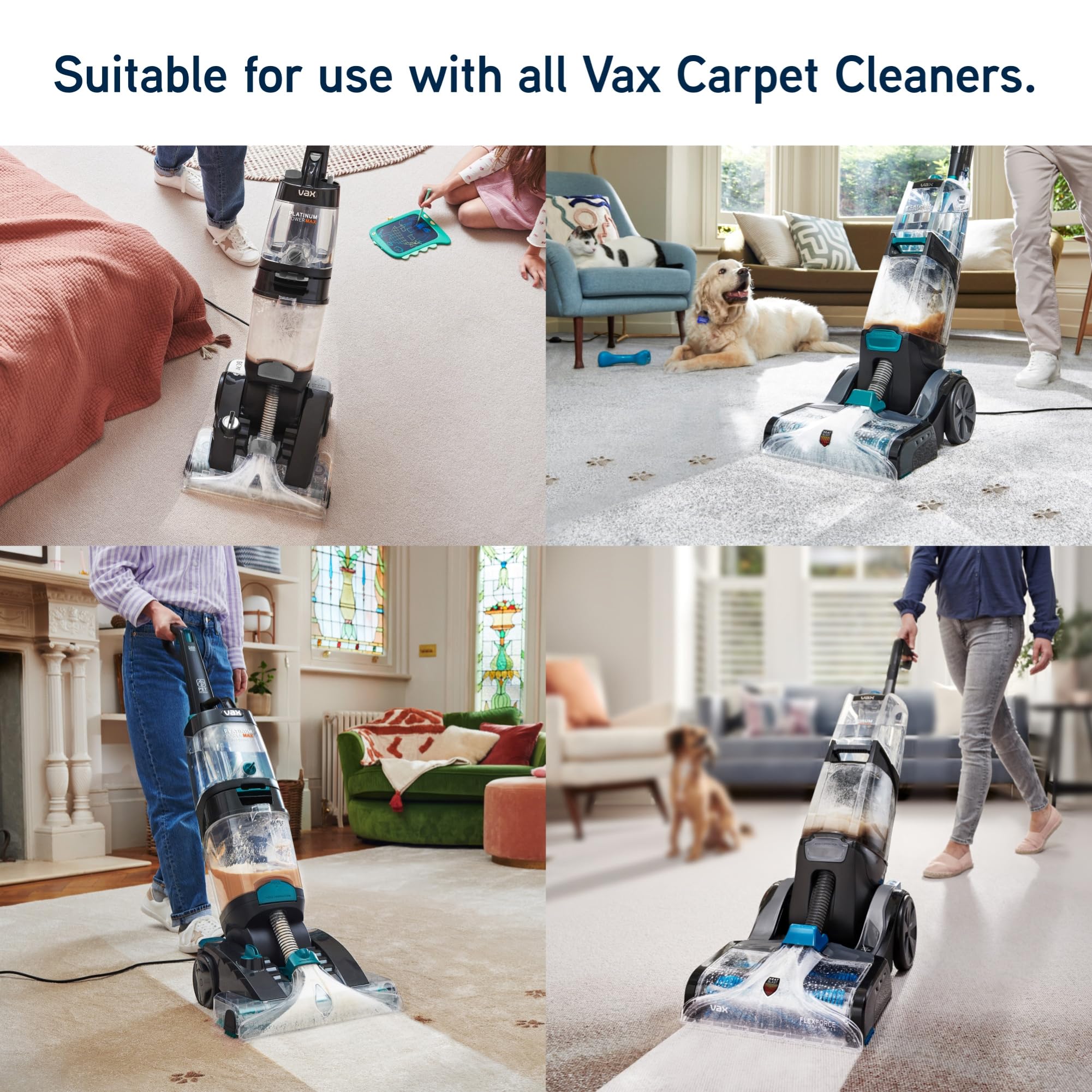 Vax Ultra+ 1.5L Carpet Cleaner Solution, Stain Remover Shampoo, Rose Burst Scent, Helps to Combat Odours, 1-9-137771, Green 4
