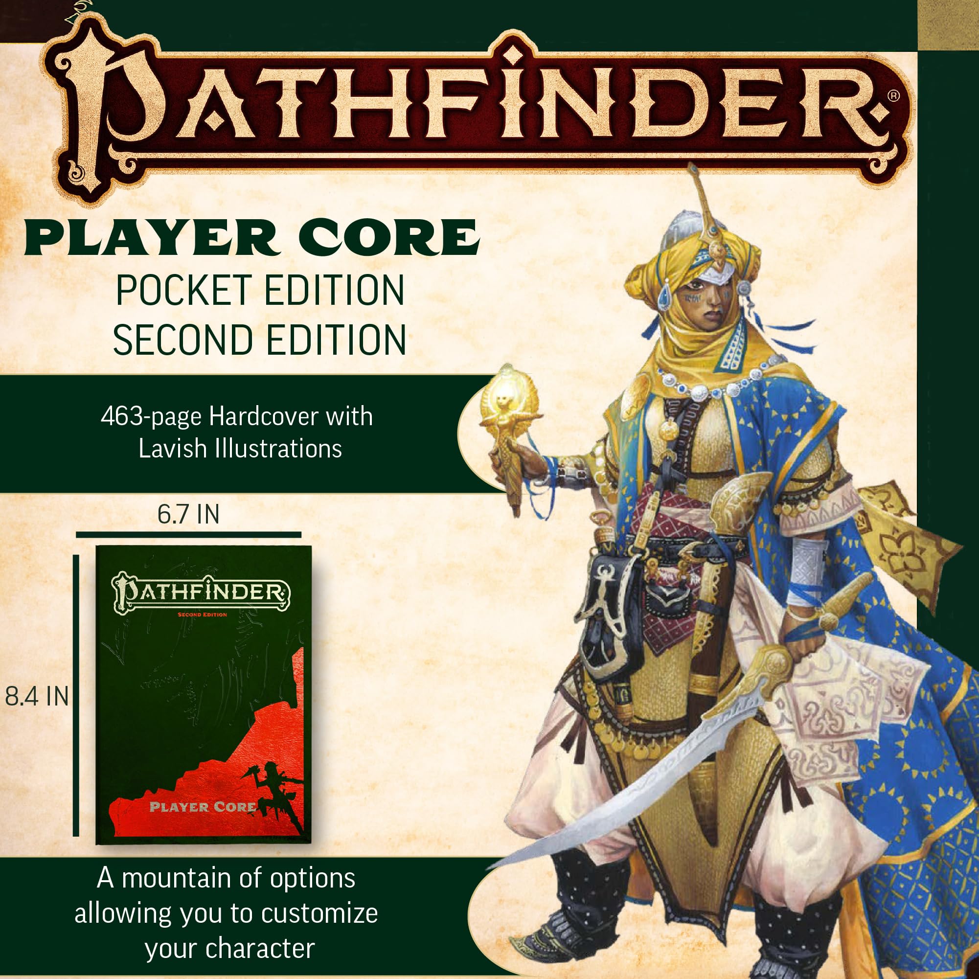 Paizo Pathfinder Player Core Pocket Edition RPG Rulebook | Softcover | English 2