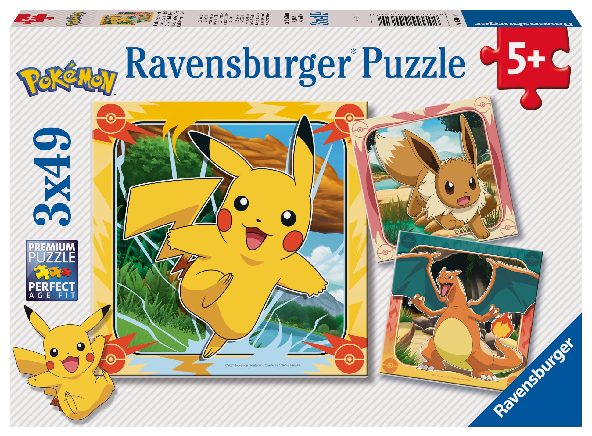 Ravensburger Pokemon 3x49 Piece Jigsaw Puzzles - Kids Puzzles Ages 5 and Up 1