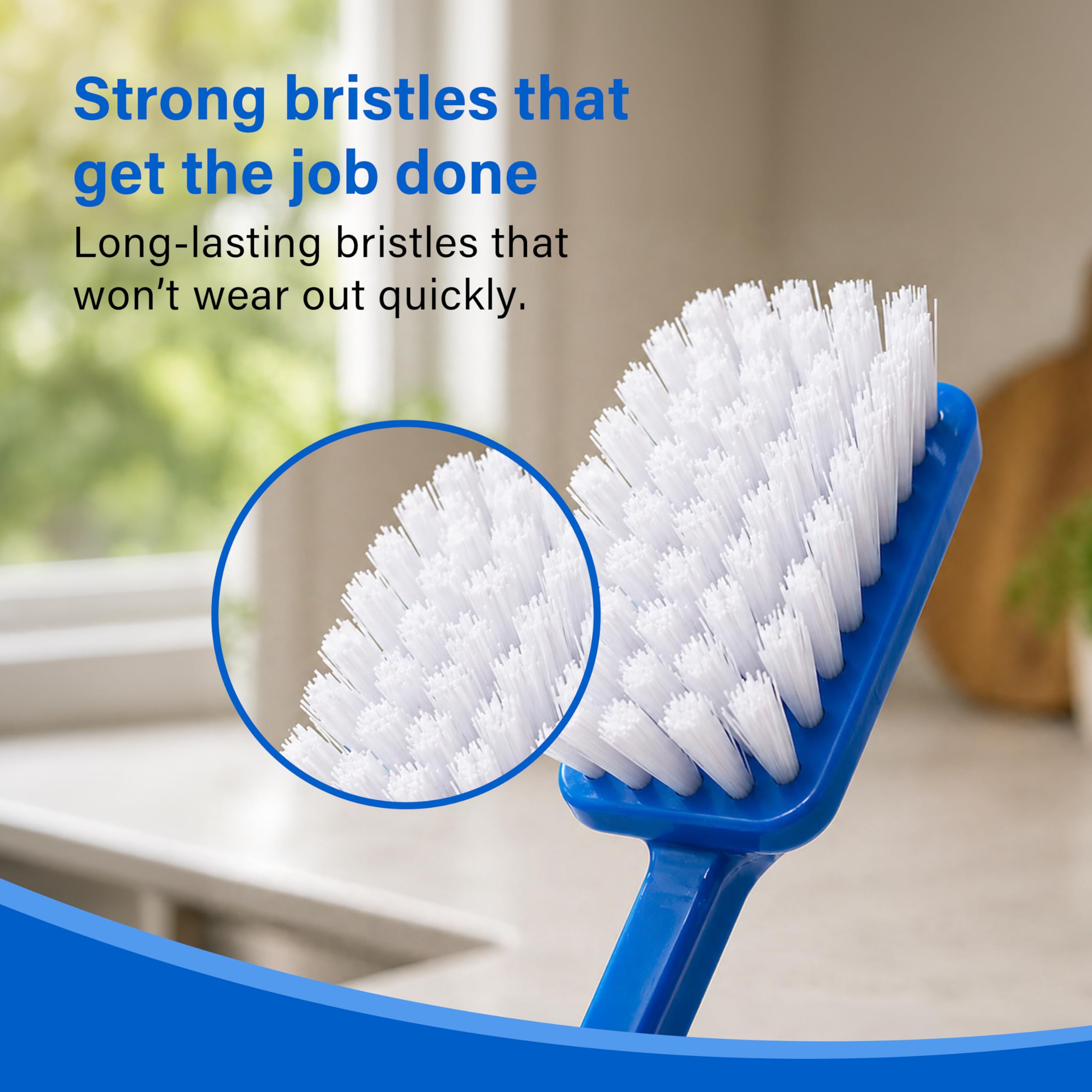 DID Washing Up Brushes - Pack of 3 | Long Handle | Tough Bristles 4