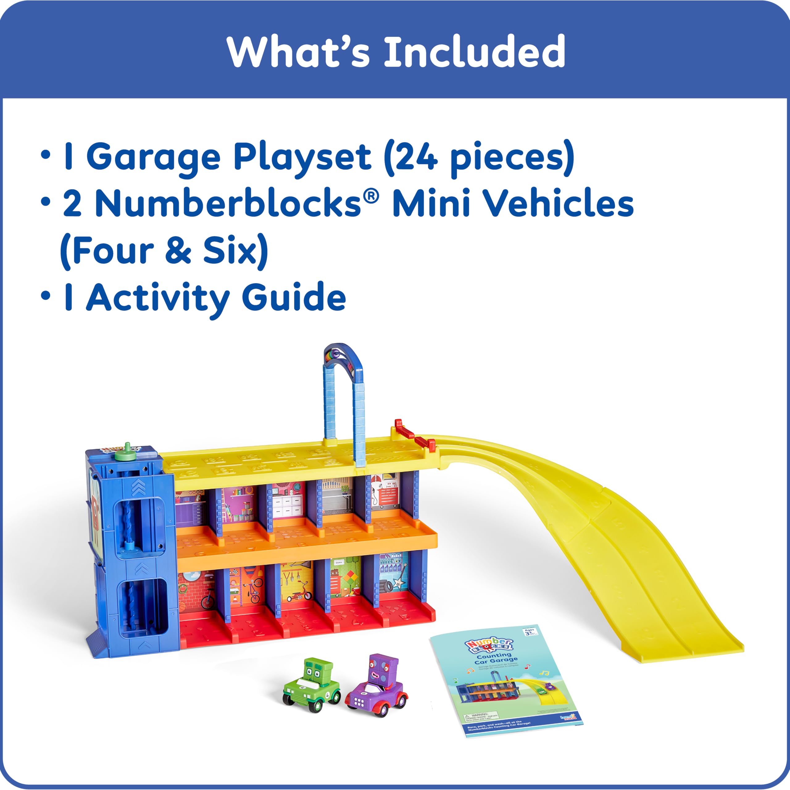 Learning Resources Numberblocks Counting Car Garage - Educational Playset with Moving Parts & Sounds, Ages 3+ 13
