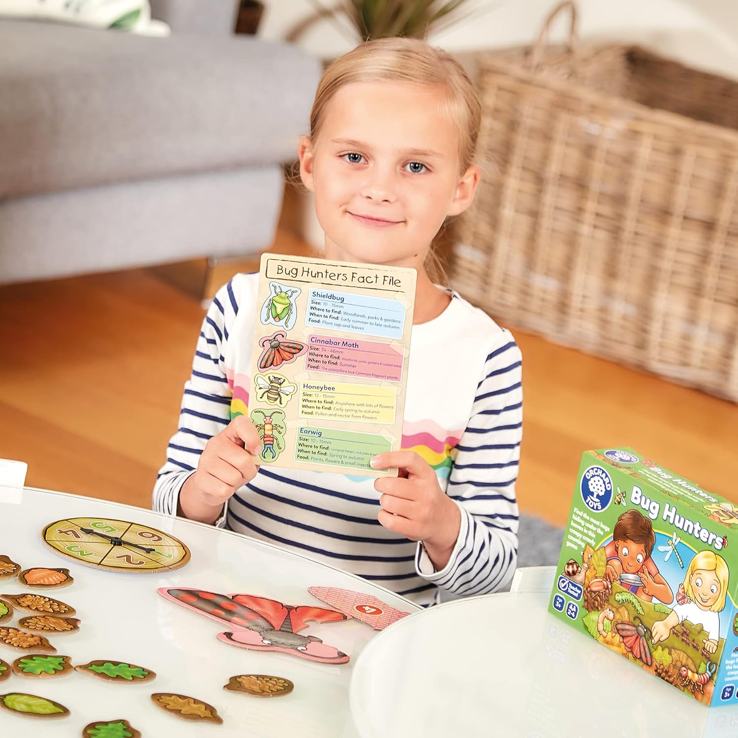 Orchard Toys Bug Hunters Game - Nature Themed Counting Board Game for Kids 8