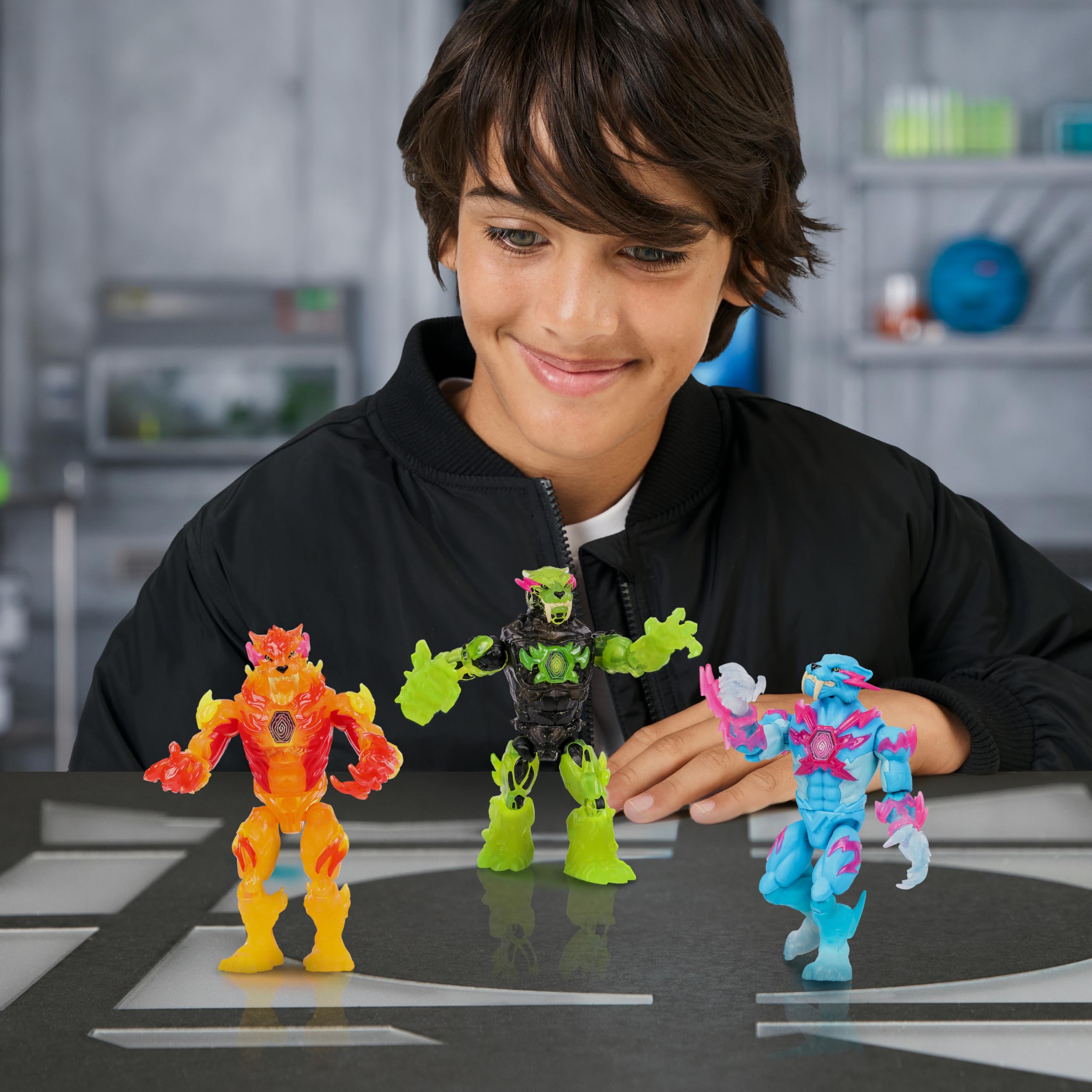 MRBEAST LAB Hyper Fusion Mutators Atomic Earth Panther Action Figure | 5.5 Inches | 20+ Points of Articulation 3