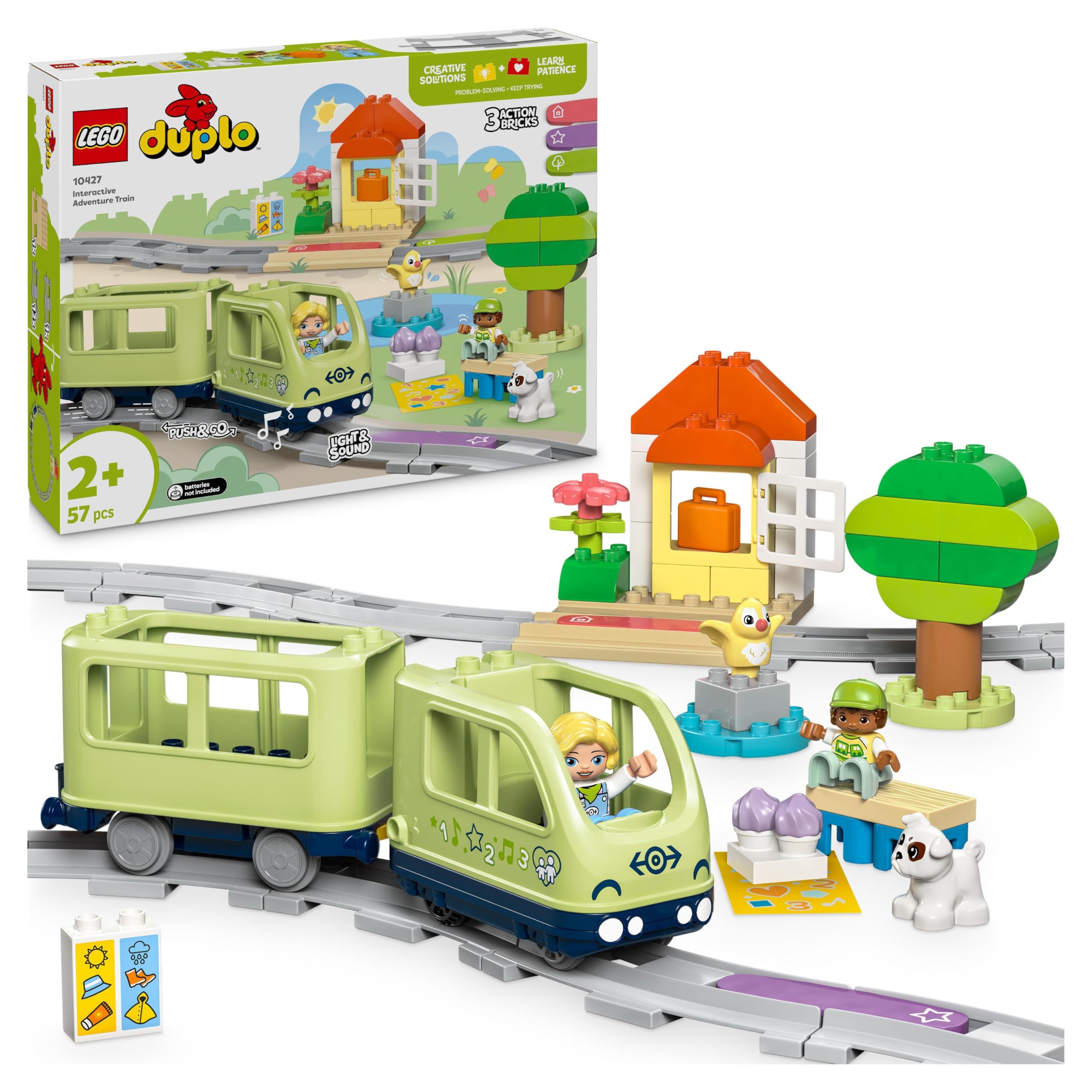LEGO DUPLO Interactive Adventure Train Set - Educational Building Toy for Toddlers 2+ 9