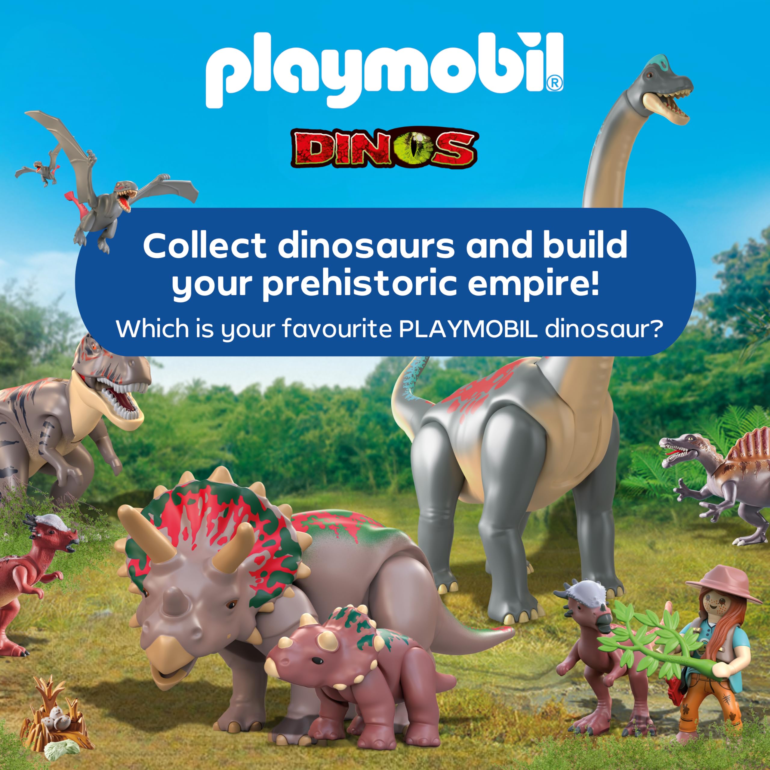 Playmobil Dinos Brachiosaurus Encounter with Hovercraft - Action Playset for Kids 4-10 5