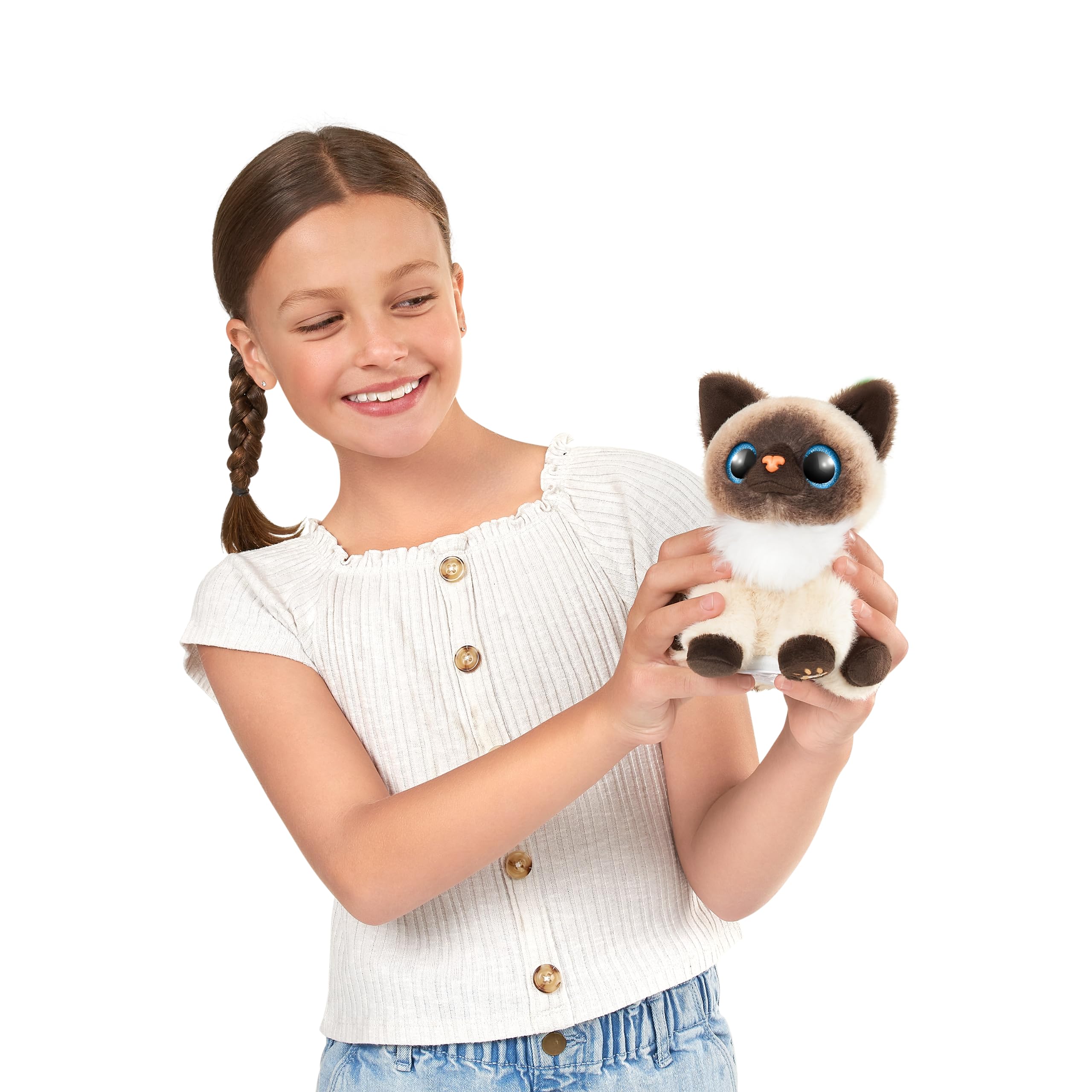 Pets Alive Smitten Kitten Lucky - Interactive Electronic Plush Toy with 10 Real Kitten Sounds, Ages 3+ 5