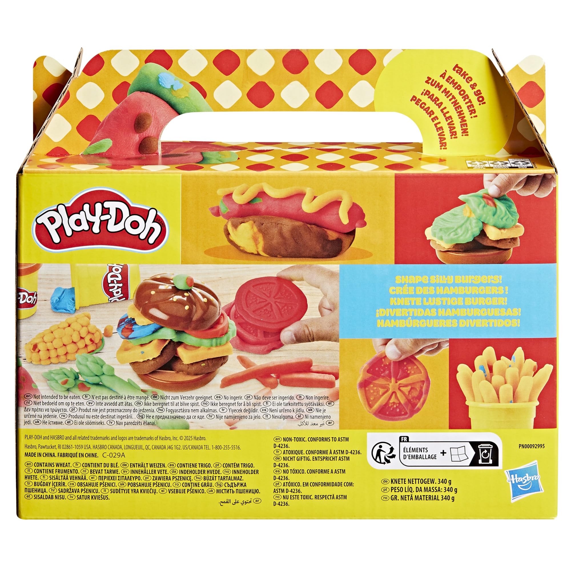 Play-Doh Grill Fun Playset - Ages 3+ | Includes 6 Cans Compound | Non-Toxic 8
