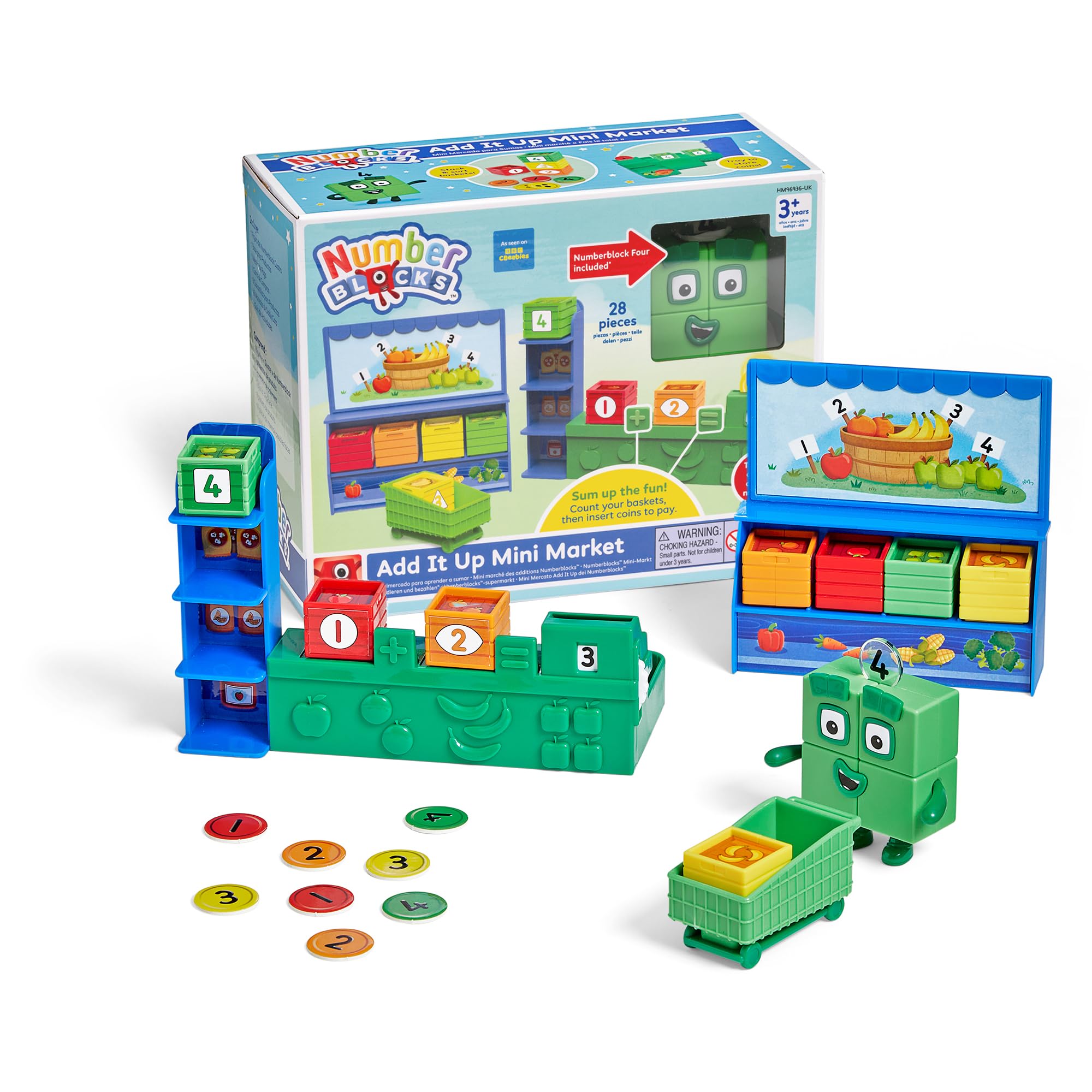 Learning Resources Numberblocks Add It Up Mini Market - Educational Role Play Toy for Ages 3+ 1