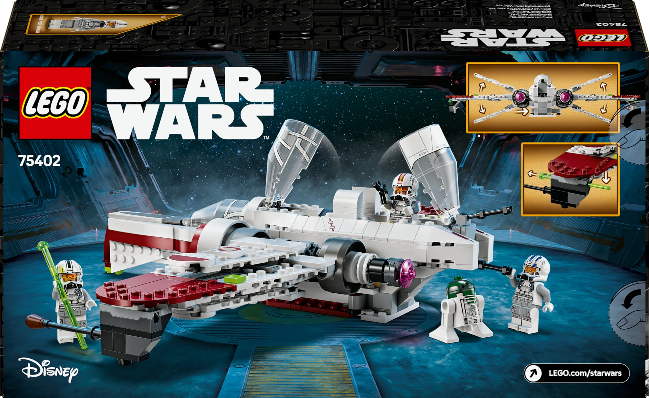 LEGO Star Wars ARC-170 Starfighter Building Toy with 3 Clone Pilot Minifigures - 497-Piece Playset for Ages 9+ 8