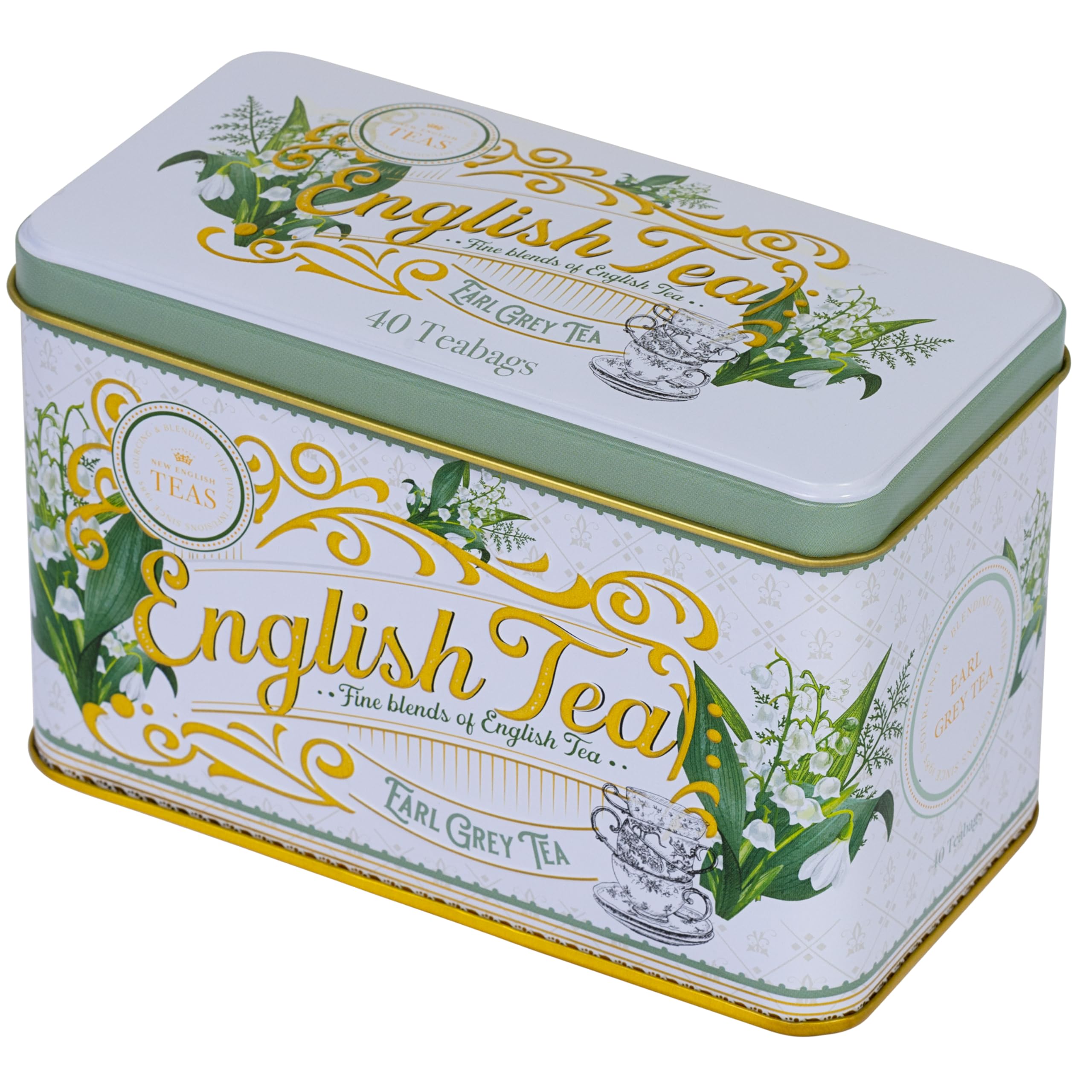 New English Teas - Lily of the Valley Earl Grey Tea Tin with 40 Teabags 5