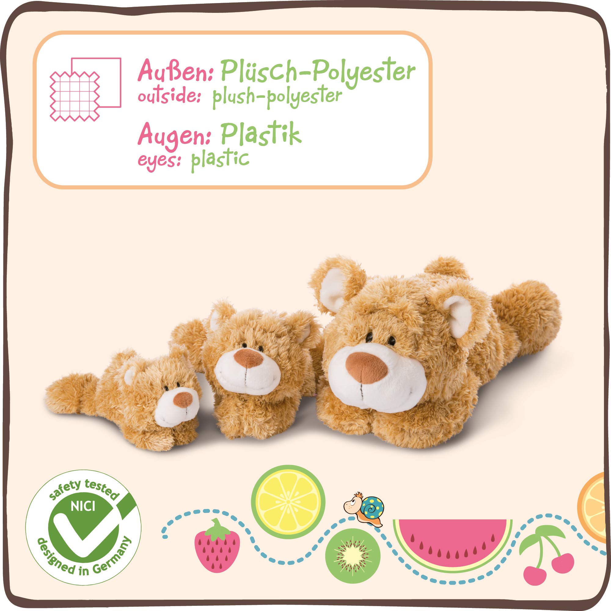 NICI Classic Bear 30cm - Soft Plush Stuffed Animal for Babies & Kids 5