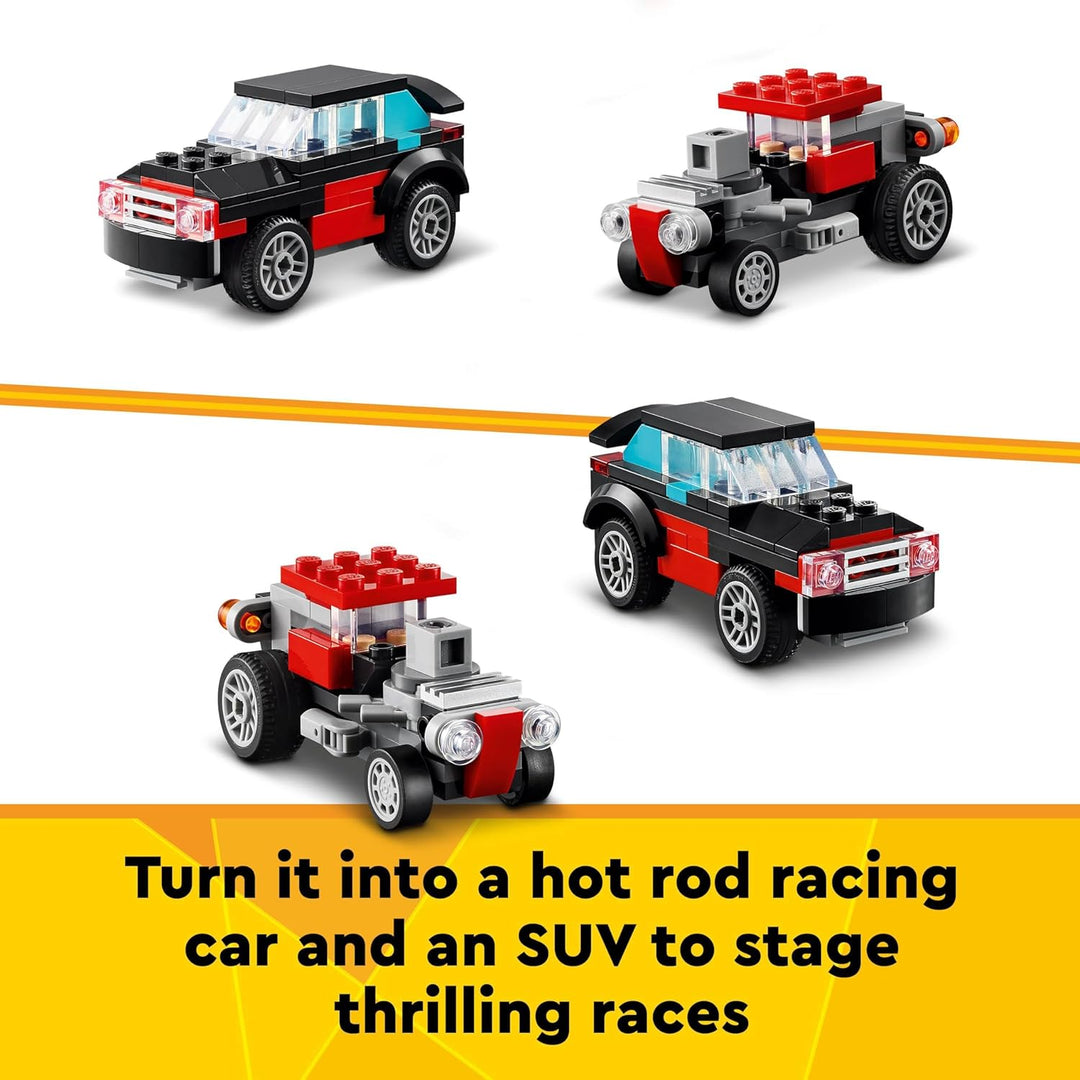 LEGO Creator 3in1 Flatbed Truck with Helicopter - 270 Piece Building Set for Ages 7+