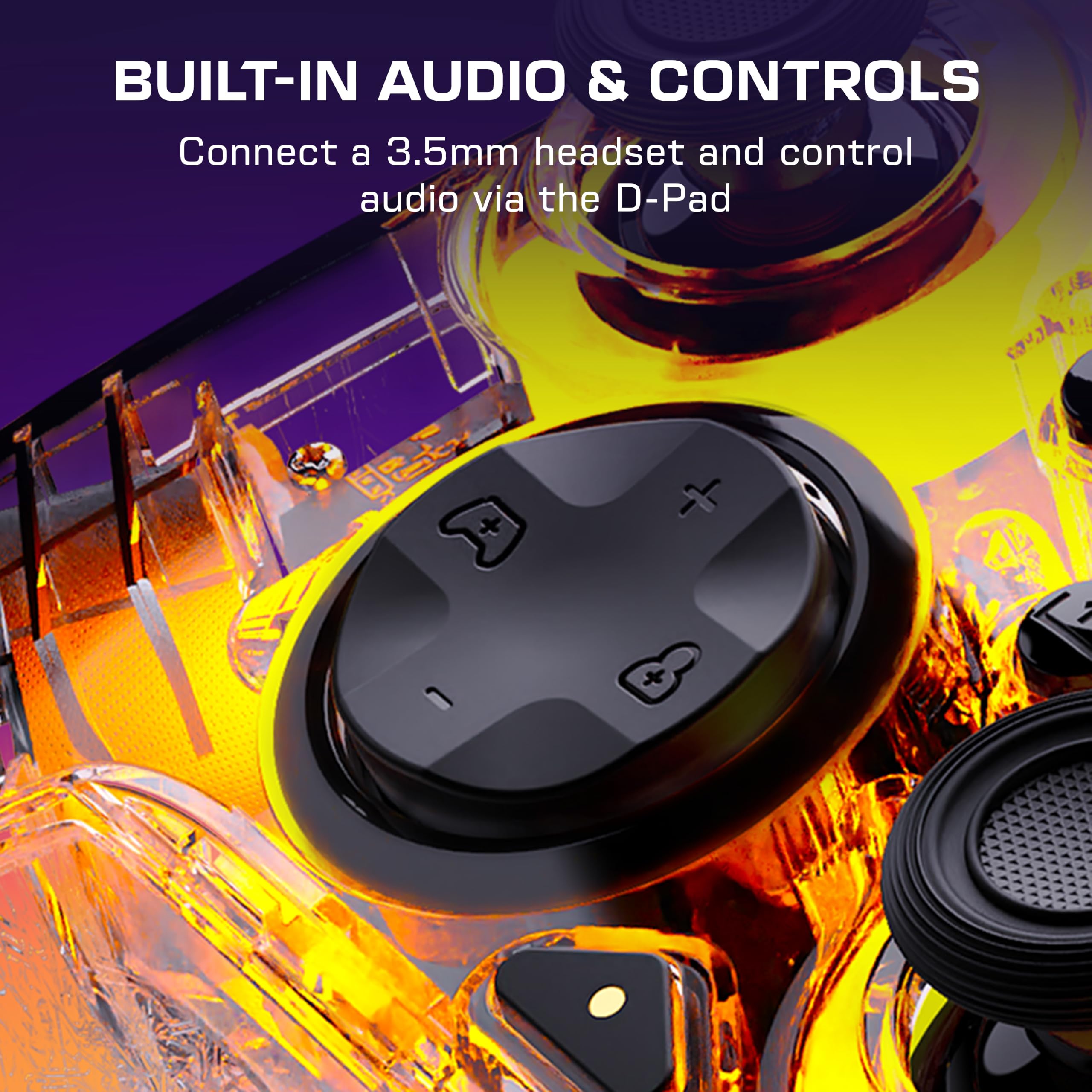 Turtle Beach Afterglow Clear Wired RGB Gaming Controller [PC] 5