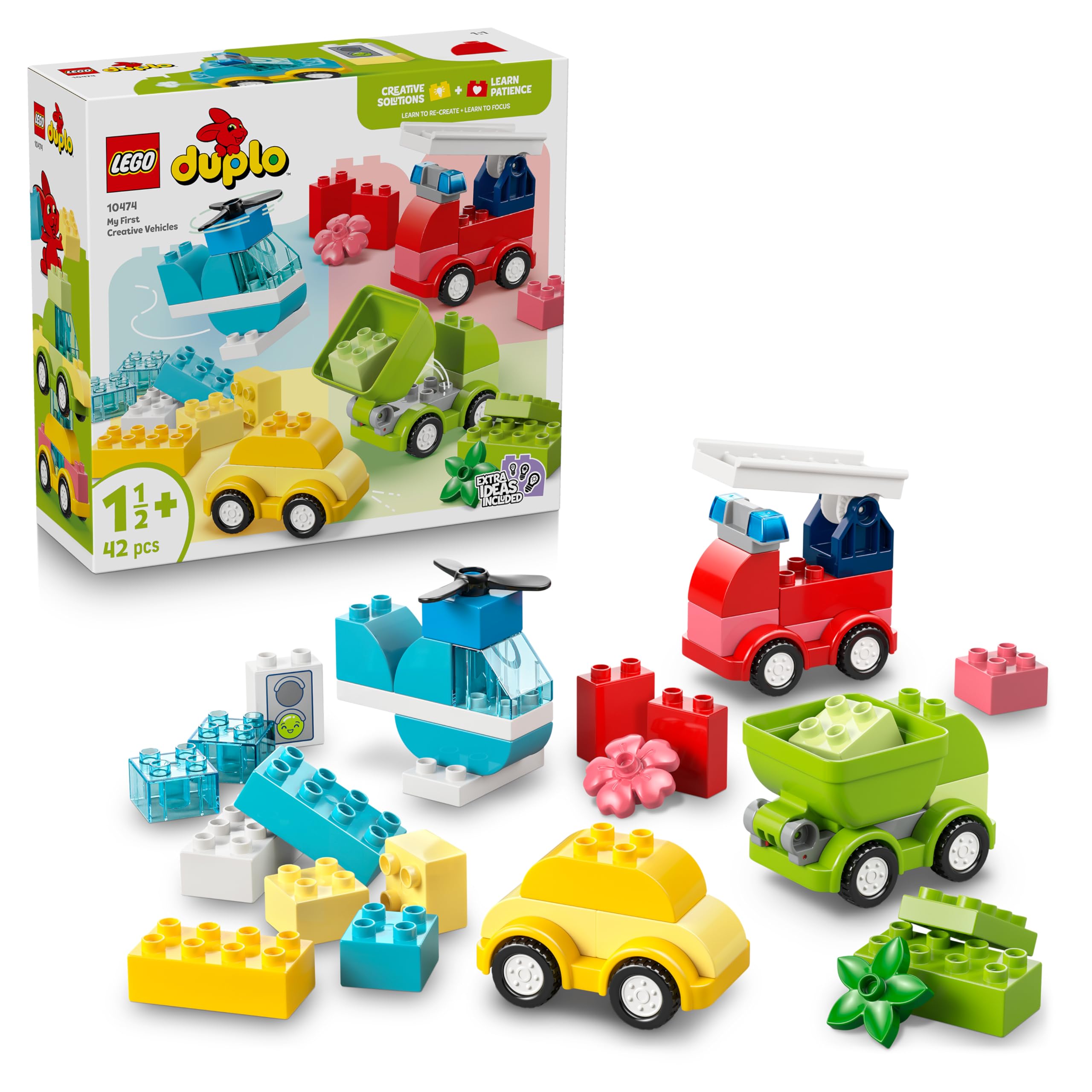 LEGO DUPLO Creative Vehicles Building Set 10474 | 42 Pieces | Ages 1½+