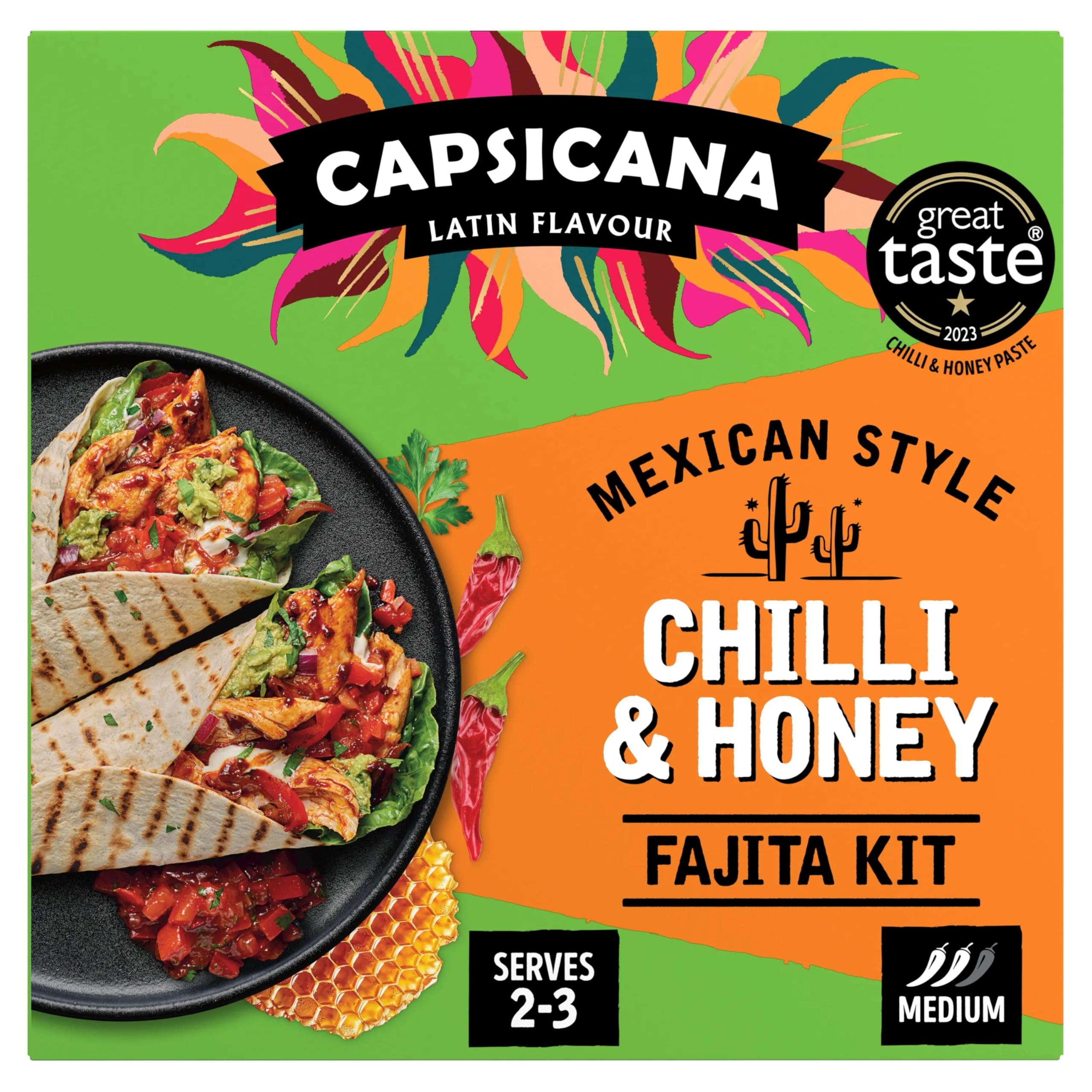 Capsicana Mexican Chilli & Honey Fajita Kit - Serves 2-3 | 335g