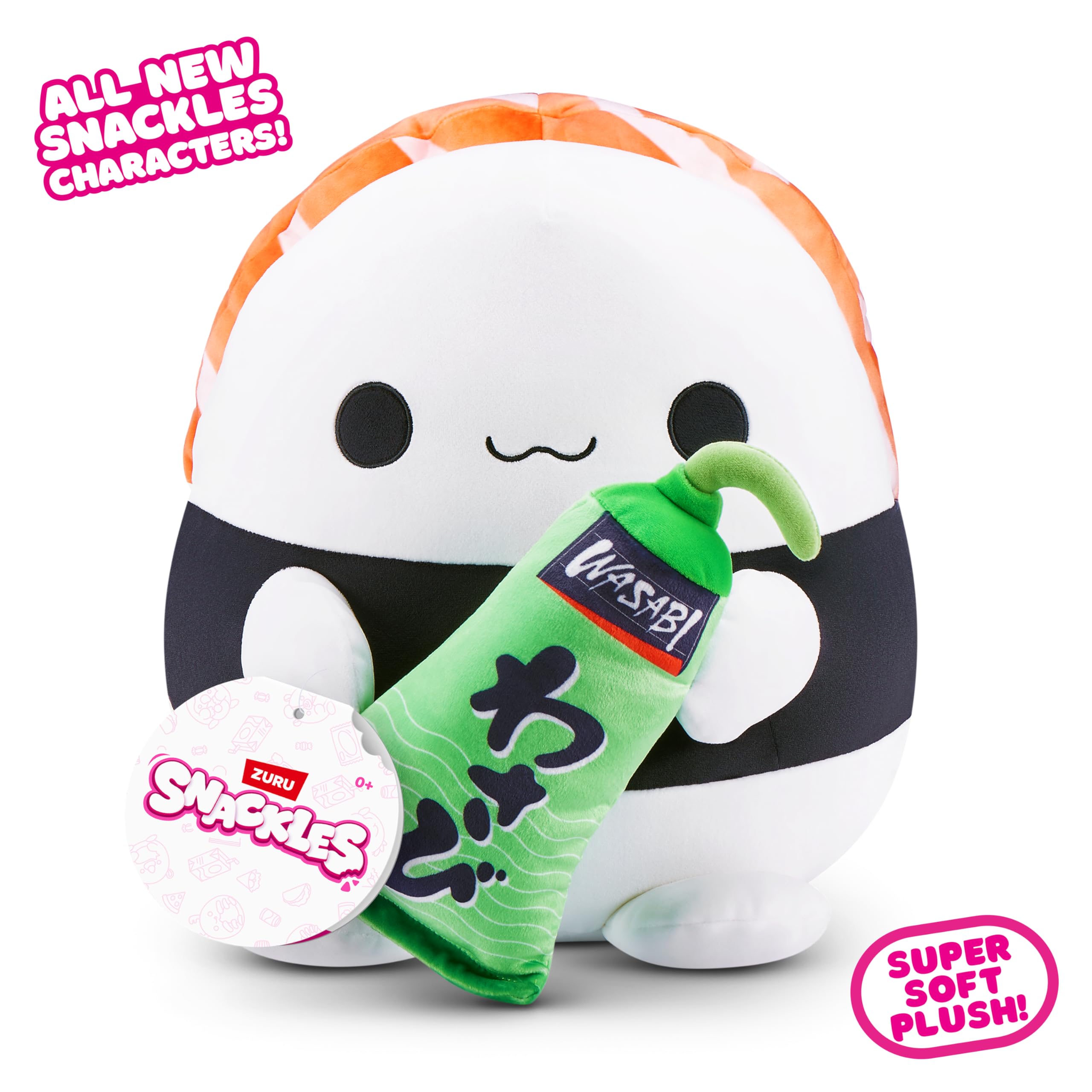 Snackles Series 1 8-inch Plush (EVA) by ZURU - Soft Squeezable Collectible with Snack Accessory 9