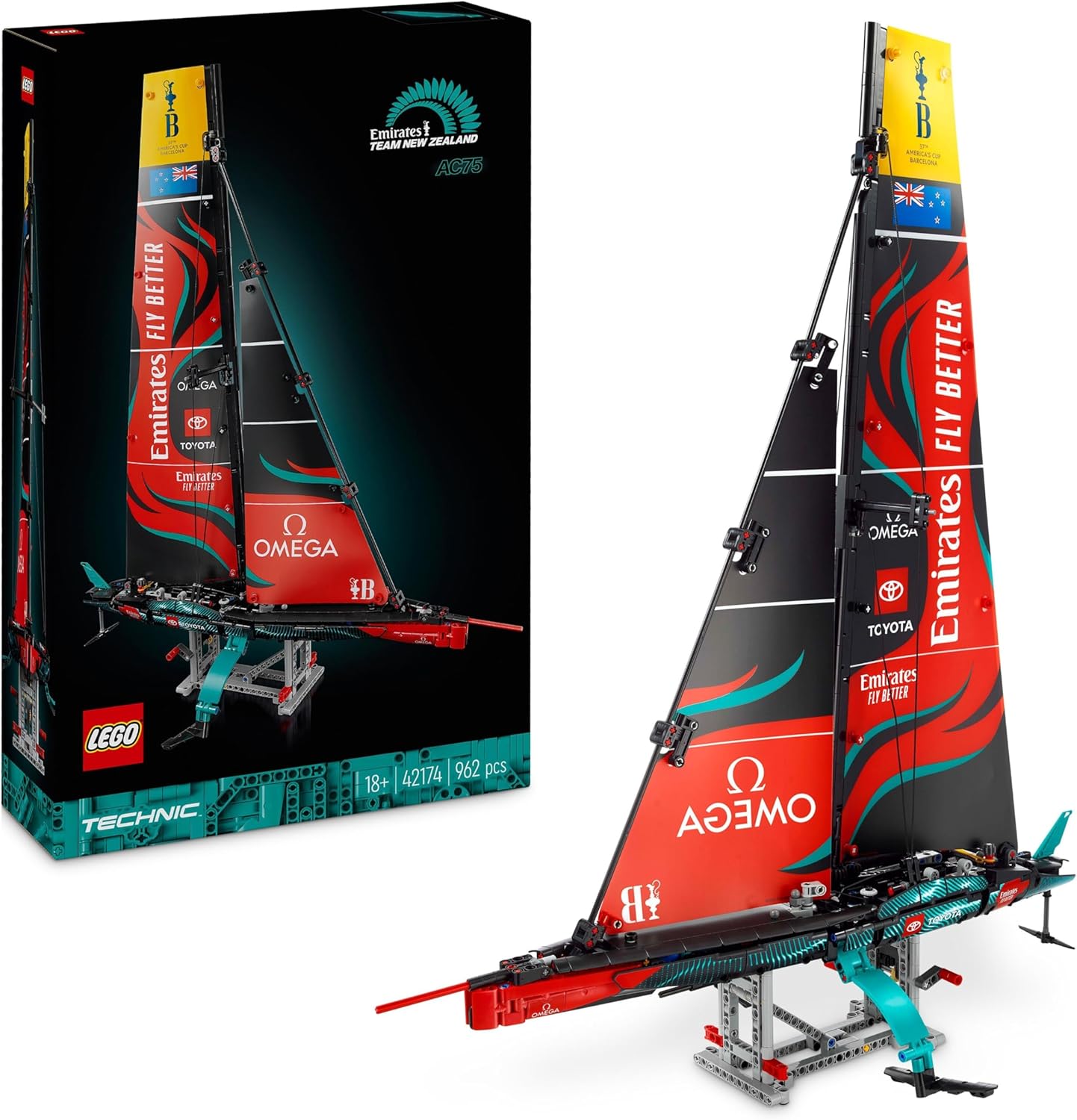 LEGO Technic Emirates Team New Zealand AC75 Yacht Building Set - Advanced Build for Adults 1