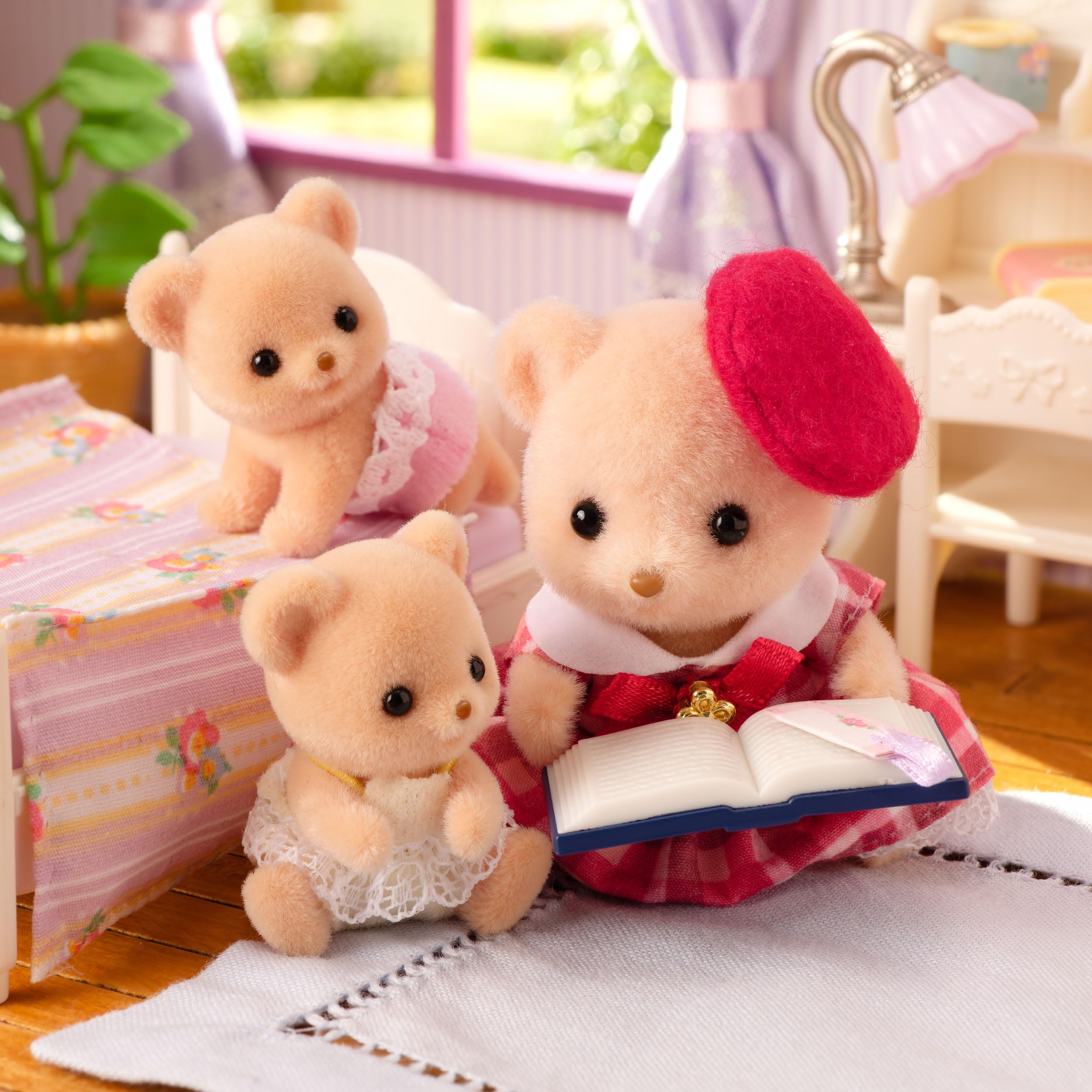Sylvanian Families Biscuit Bear Twins with Tricycle Playset | Ages 3+