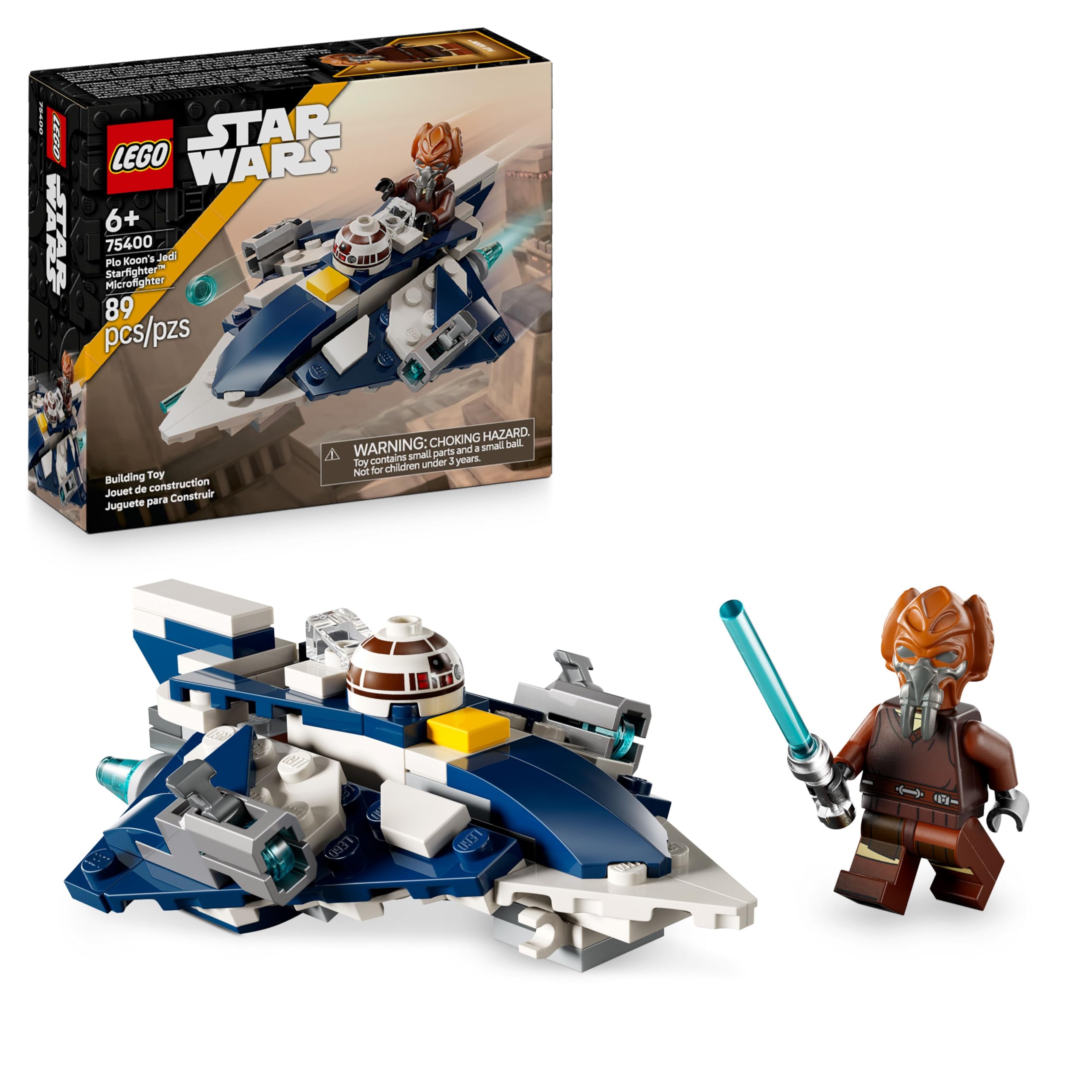 LEGO Star Wars Plo Koon's Jedi Starfighter Microfighter - Building Set for Kids 6+ 1