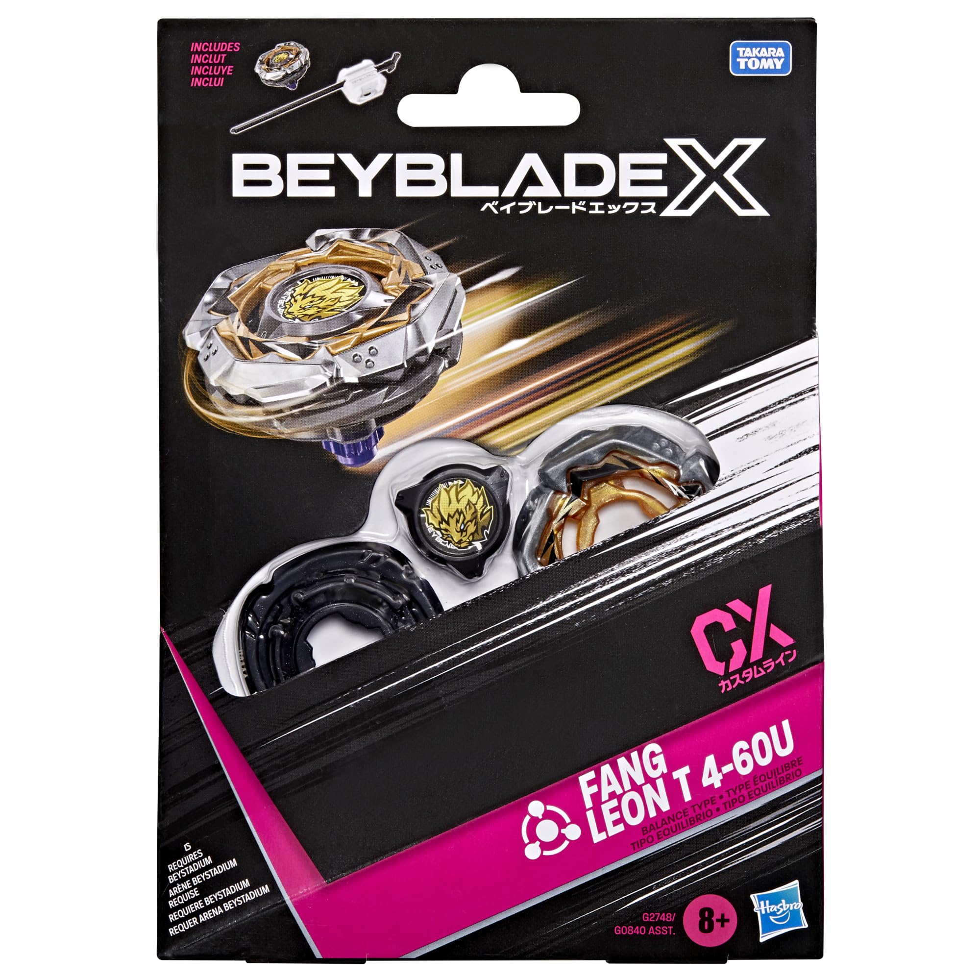 Hasbro Beyblade X Fang Leon T 4-60U CX Starter Pack | Right-Spin Balance Type Top | Ages 8+ 6