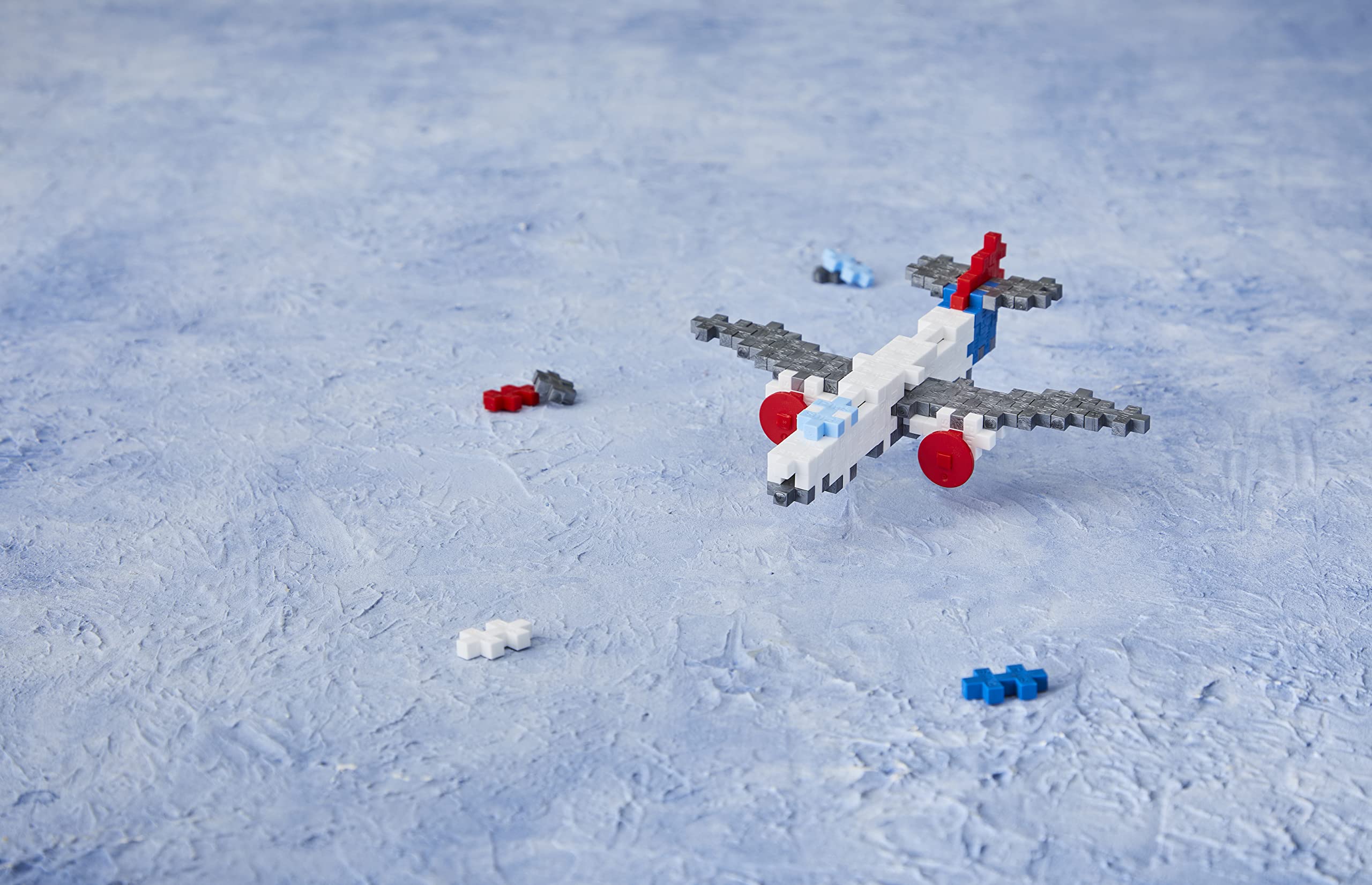 PLUS PLUS Airplane Building Set - 100-Piece Creative Toy for Ages 5+ 6