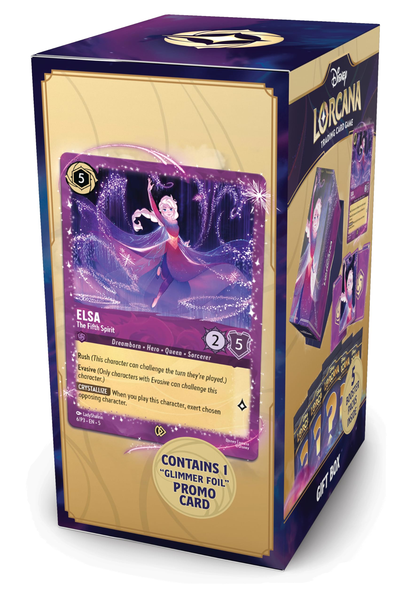 Ravensburger Disney Lorcana Trading Card Game Elsa Gift Box 5