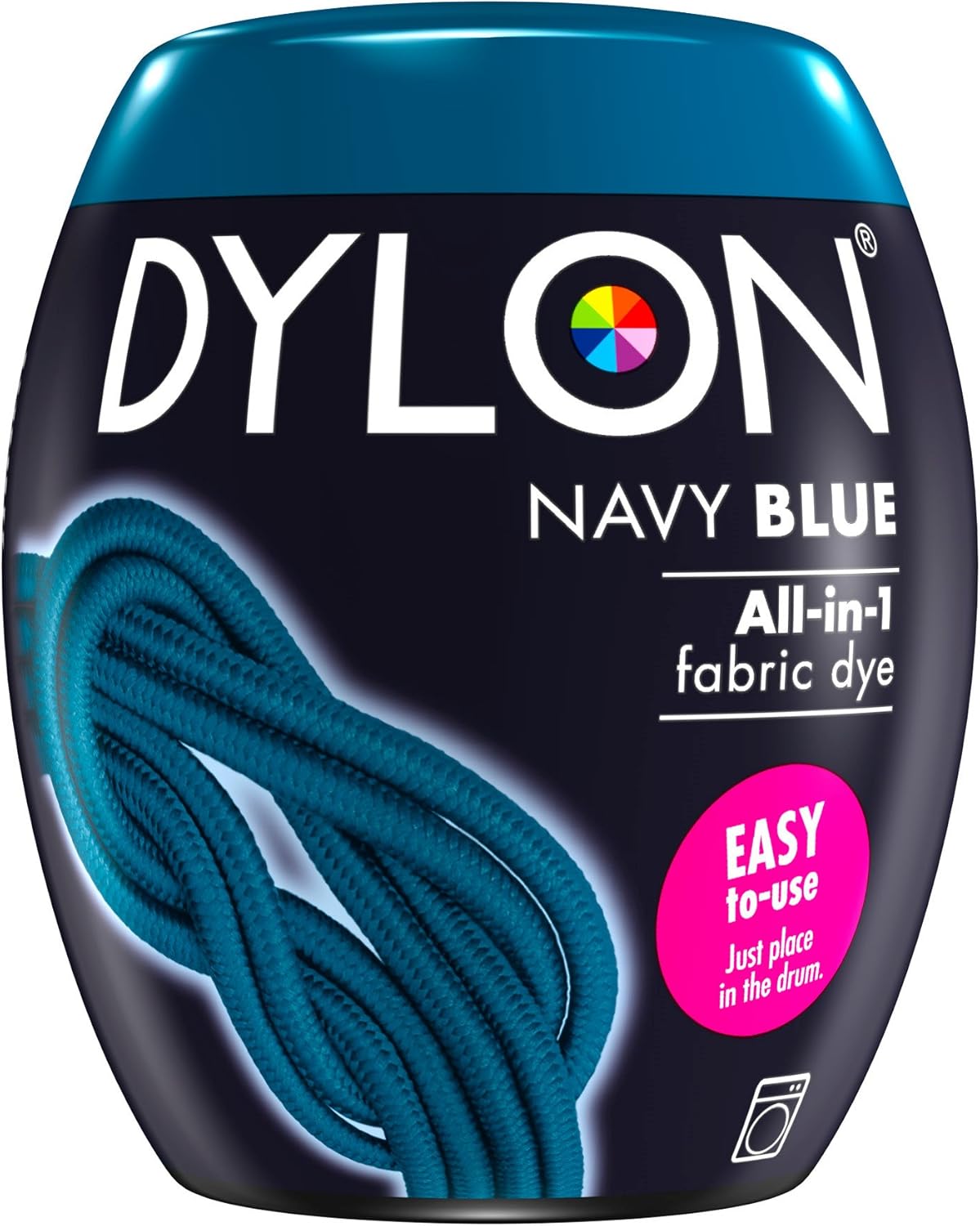 DYLON - Washing Machine Fabric Dye Pod for Clothes & Soft Furnishings, 350g – Navy Blue 1