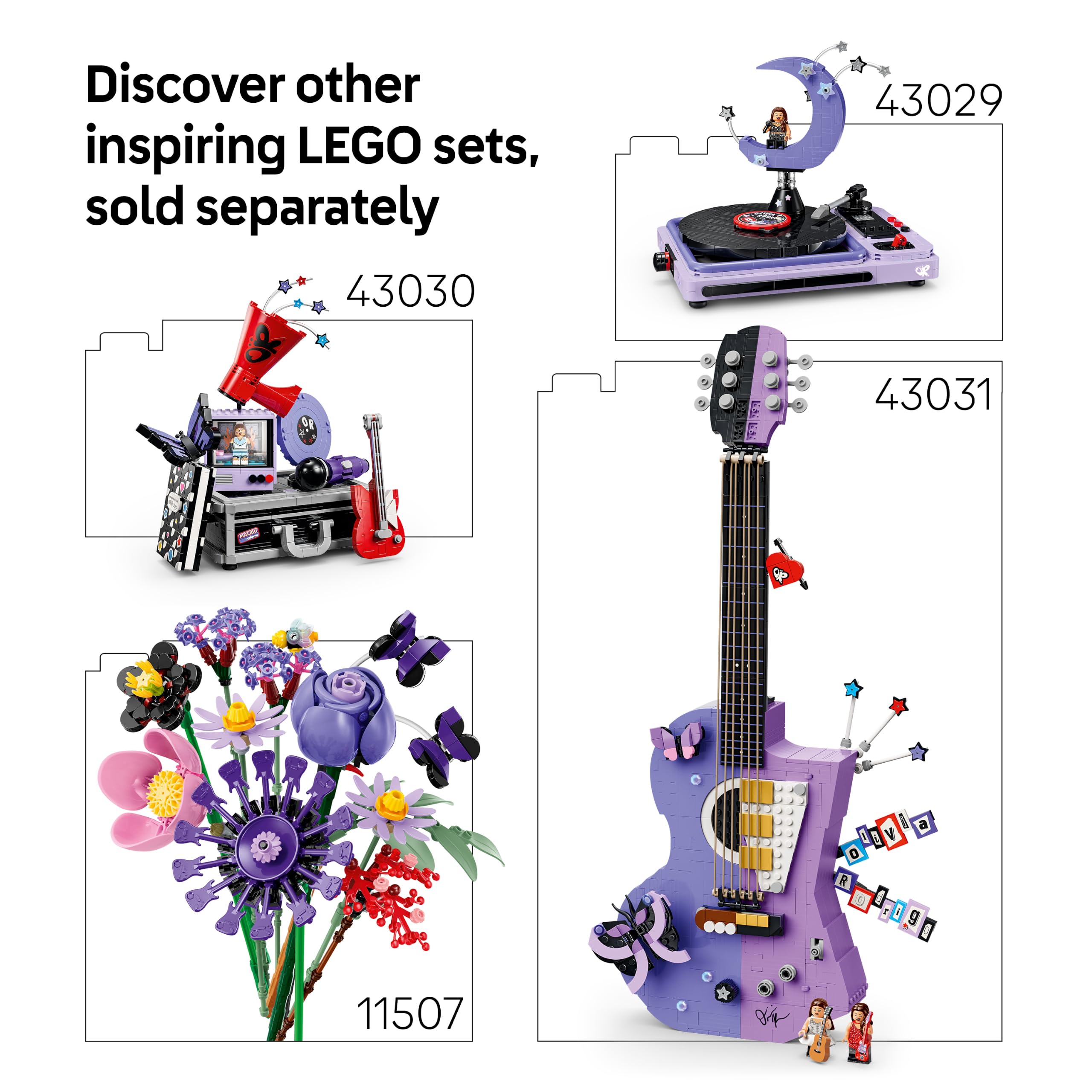 LEGO Editions Olivia Rodrigo's Vinyl Building Set - Music Decor for Ages 10+ 8