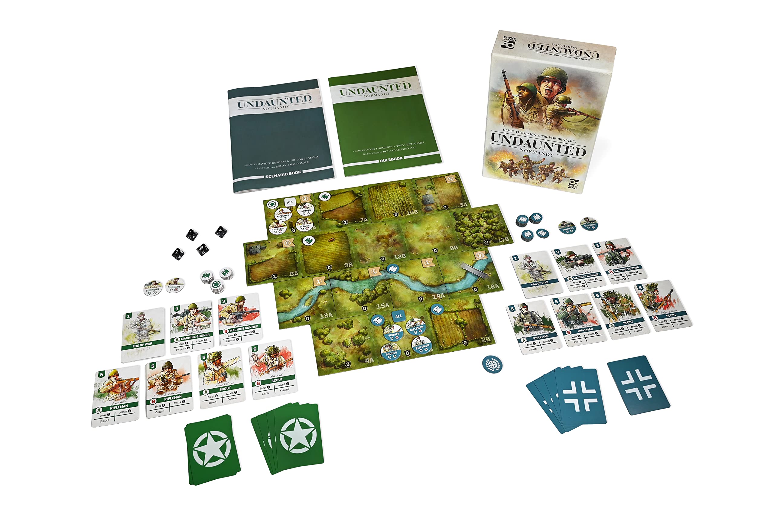 Osprey Games Undaunted: Normandy Board Game | Ages 14+ | 2 Players | 45 to 60 Minutes