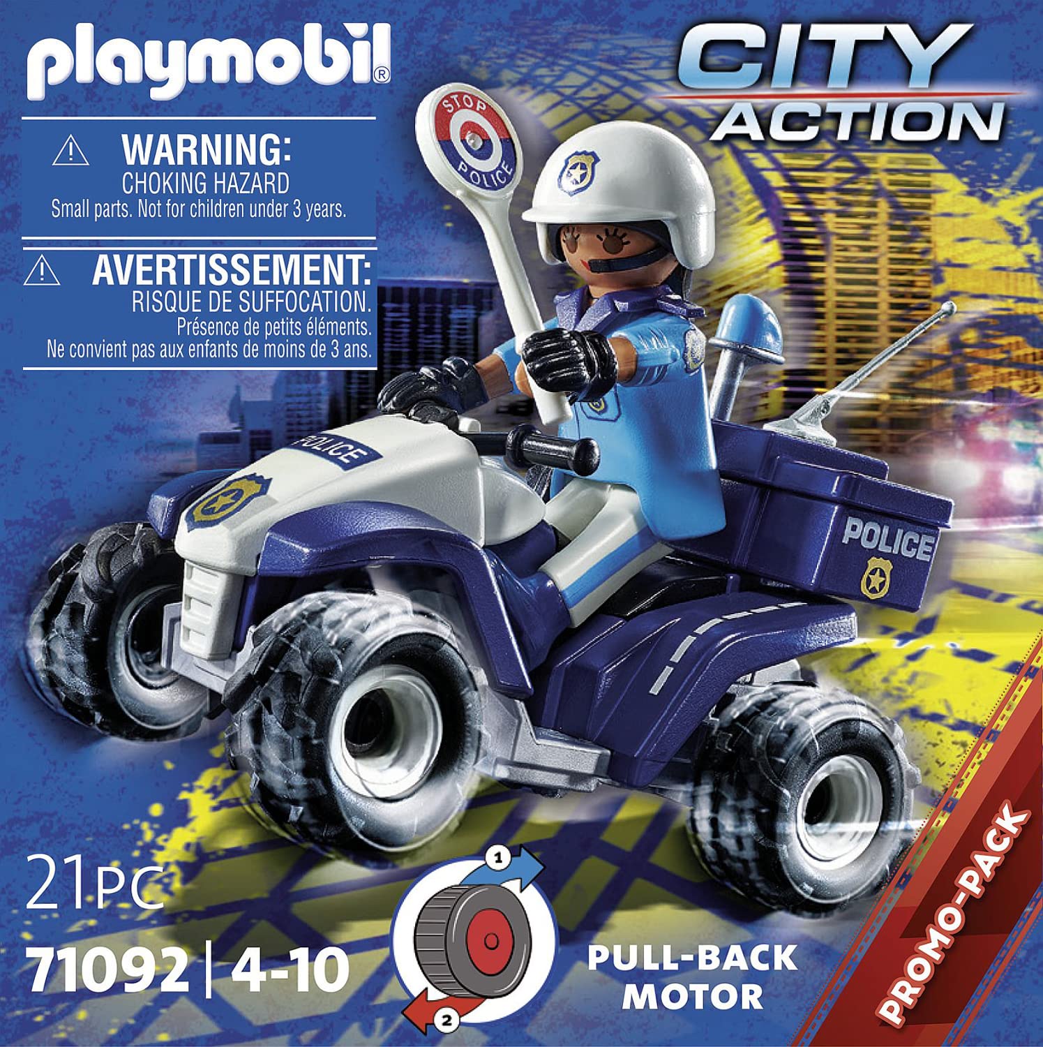 Playmobil 71092 Farm Tractor Playset with Farmer and Police Figure - Ages 4+ 4