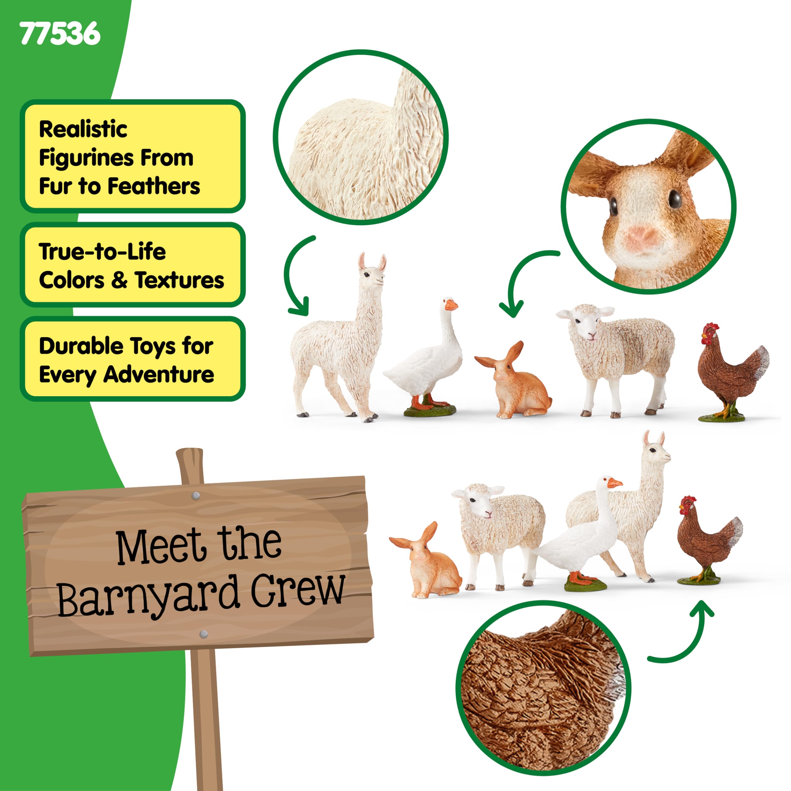 SCHLEICH Farm World 5-Piece Farm Animal Playset - Realistic Animal Figures for Kids Ages 3+ 7