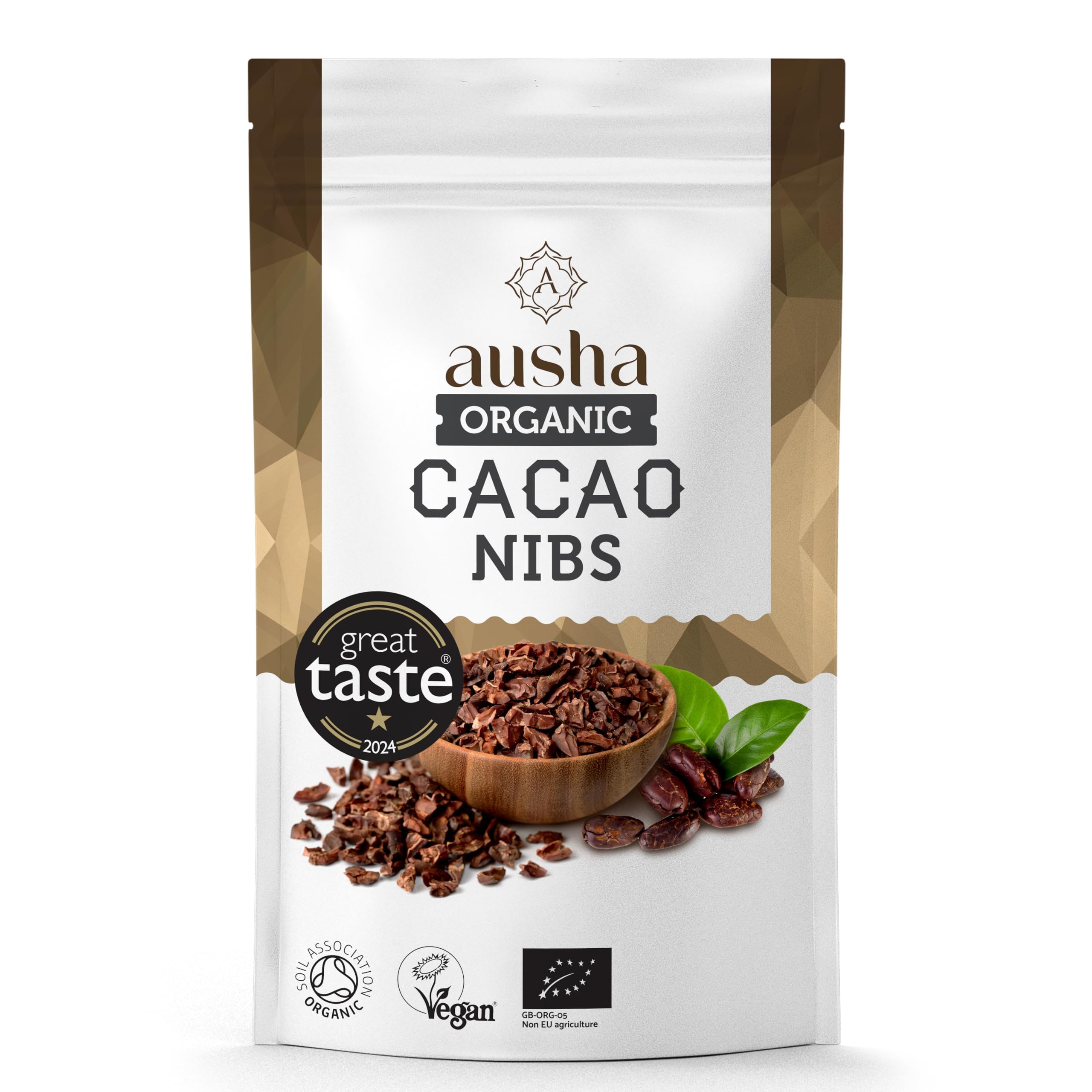 Ausha Organic Raw Cacao Nibs 200g - 1* Great Taste Award 2024 - Soil Association Certified 10