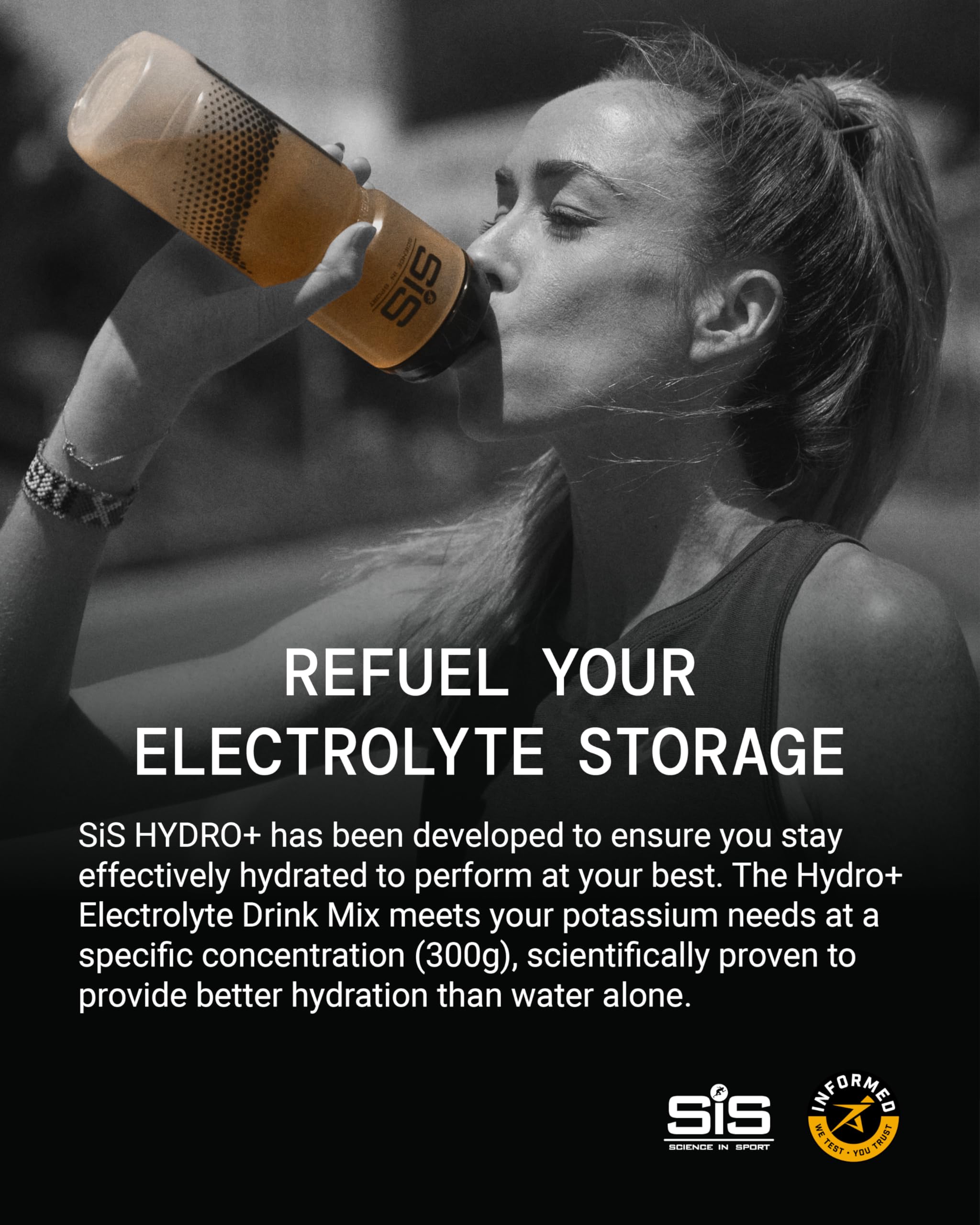 Science in Sport Hydro+ Electrolytes Powder Sachets - 5 Essential Electrolytes | Orange Mango | 6 Servings 3