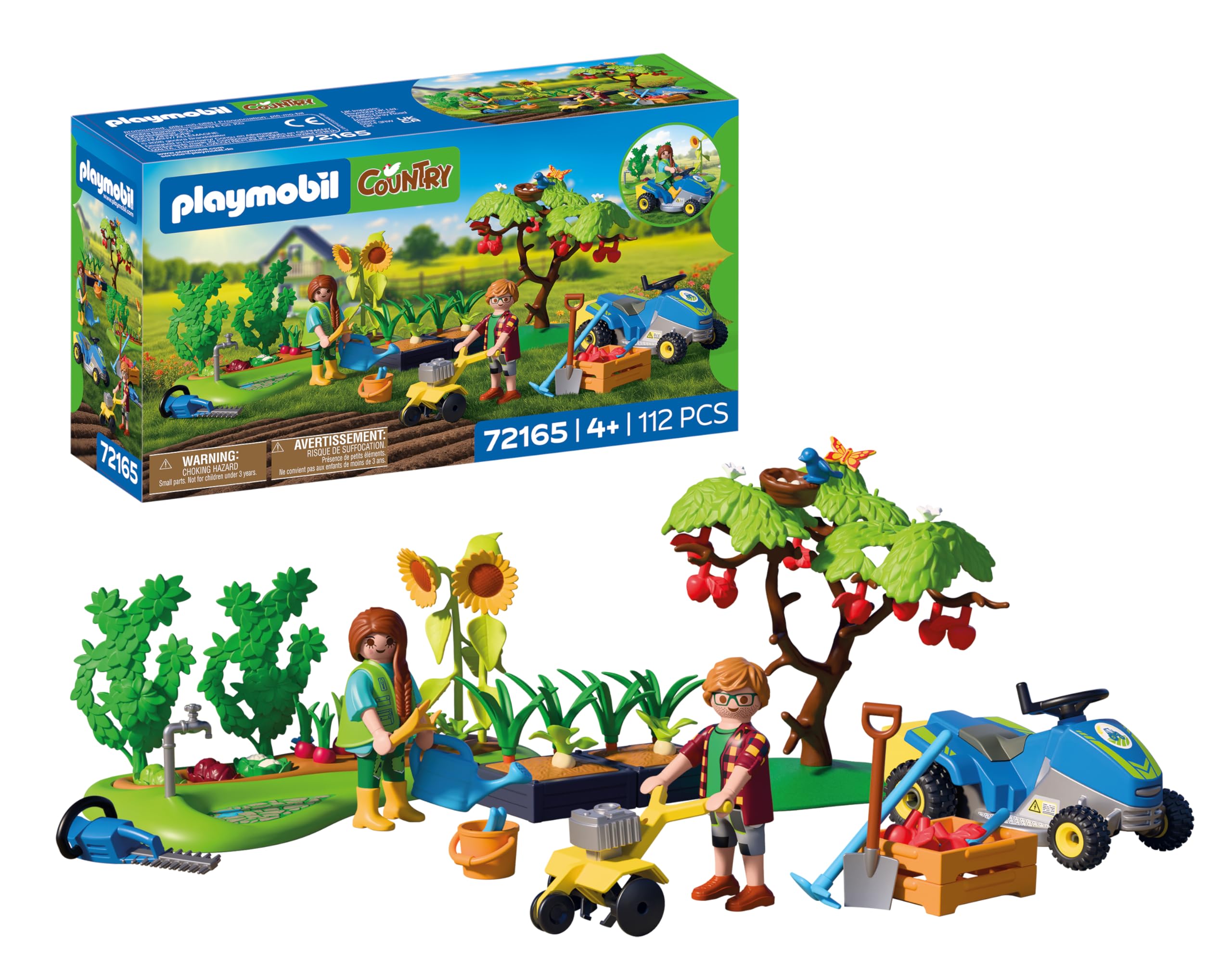 Playmobil Idyllic Vegetable Garden Playset - Includes Gardener Figures & Tools, Ages 4+