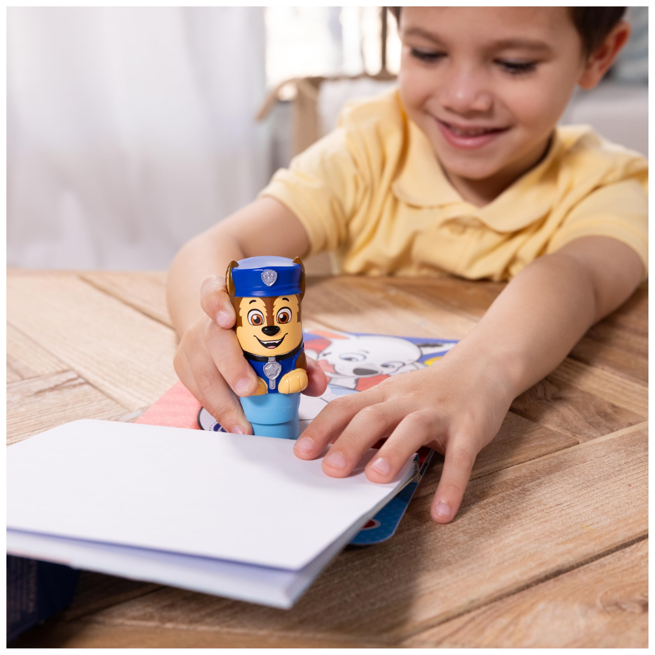 Melissa & Doug Activity Pad & Sticker Stamp Set - Chase | Ages 3-98