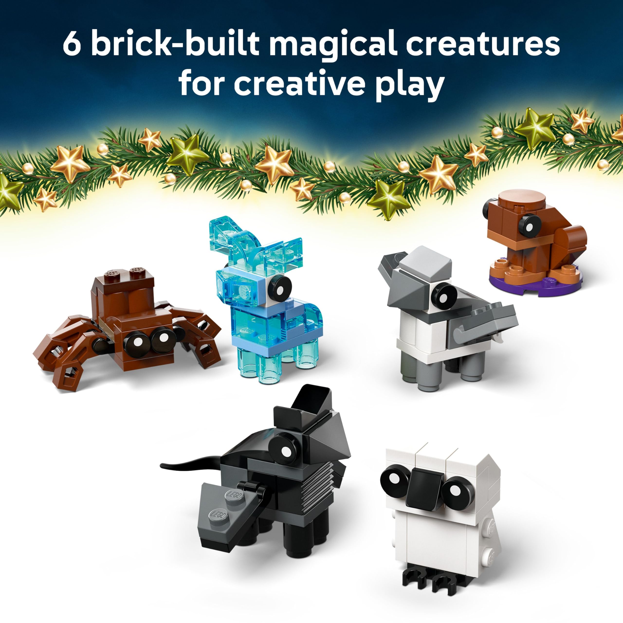 LEGO Harry Potter Advent Calendar 2025 - 278-Piece Building Set with 8 Minifigures & 6 Creatures for 7+ 3
