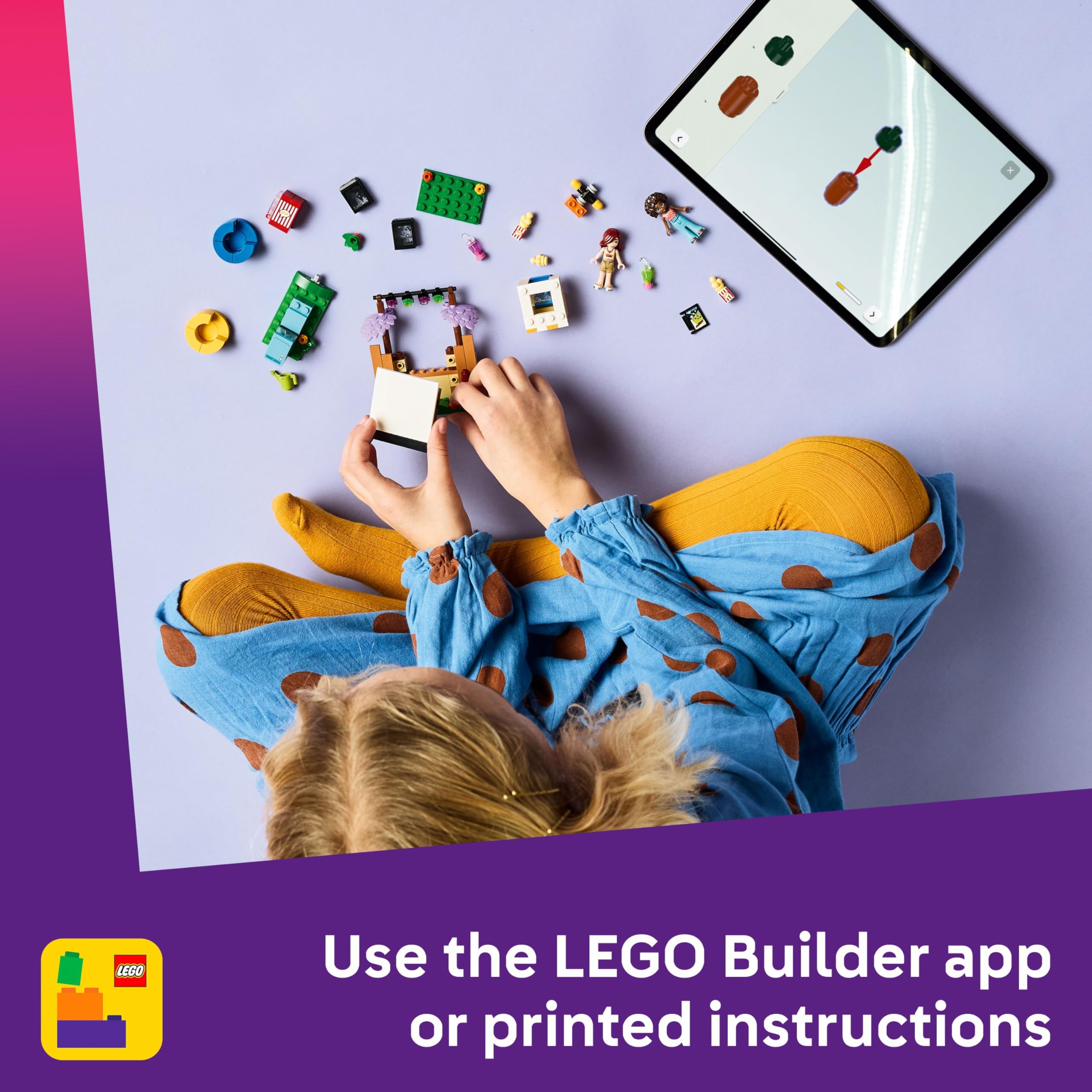 LEGO Friends Friendship Movie Night Playset - Light-Up Projector & 2 Mini Dolls for 6+ Year Olds 7