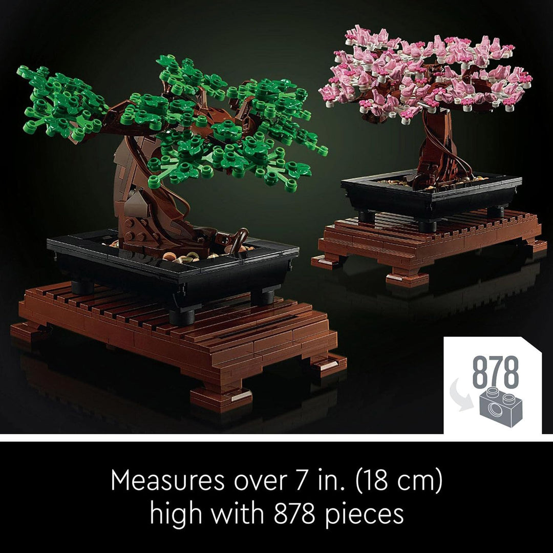 LEGO 10281 Icons Bonsai Tree Building Set - Cherry Blossom & Green Leaves for Adults