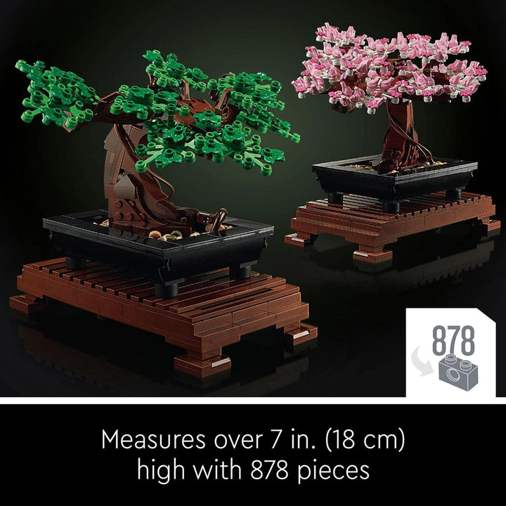 LEGO 10281 Icons Bonsai Tree Building Set - Cherry Blossom & Green Leaves for Adults