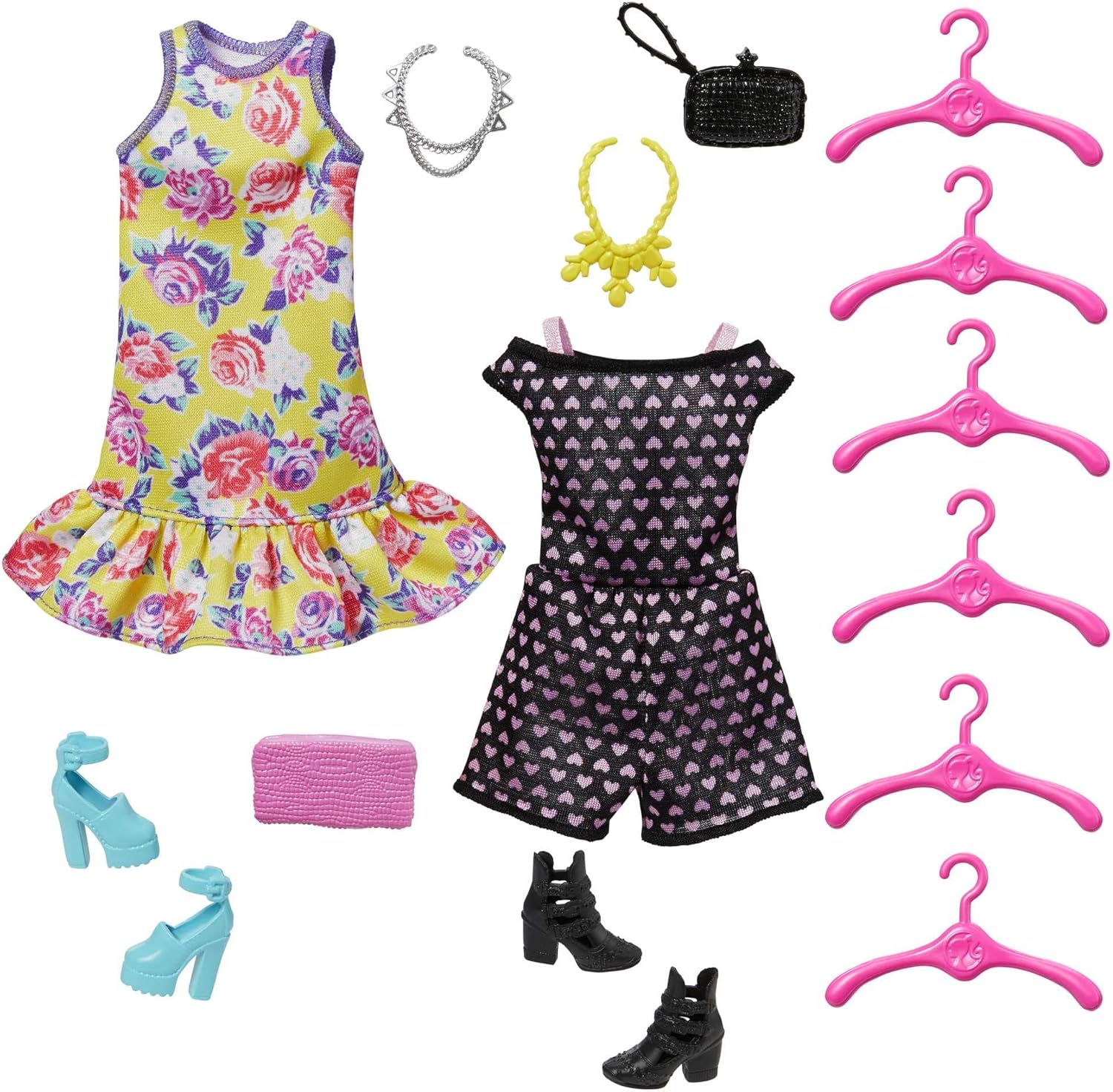 Barbie Fashionistas Ultimate Closet Playset - Portable Doll Closet with Translucent Doors & 6 Hangers 6