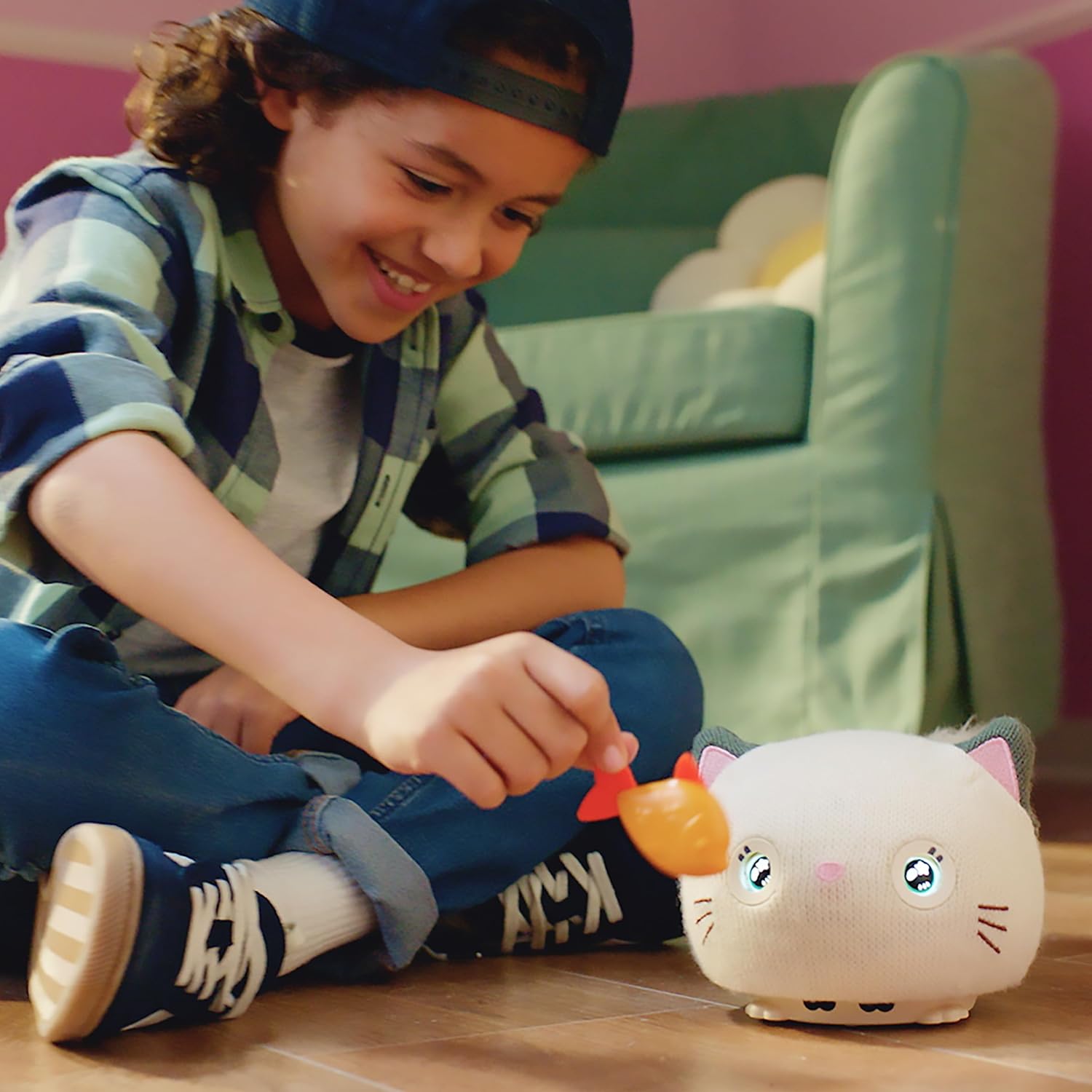 Teksta Purro The Interactive Smart Kitty - Plush Electronic Pet Toy for Kids 5+ 7