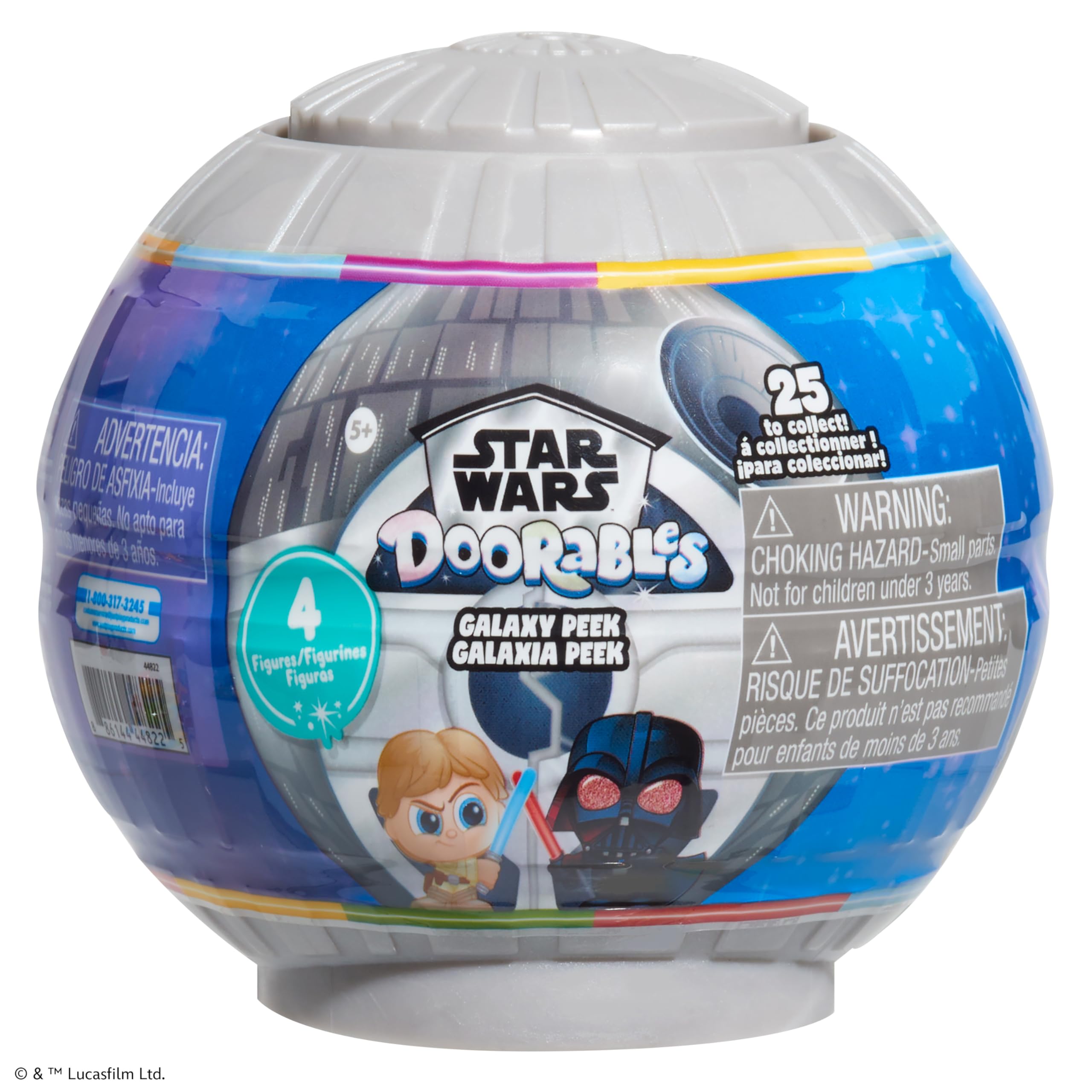 Just Play STAR WARS™ Doorables Collectible Figures Blind Bag - 4 Mini Figures with Death Star Display Capsule, Ages 5+ 1