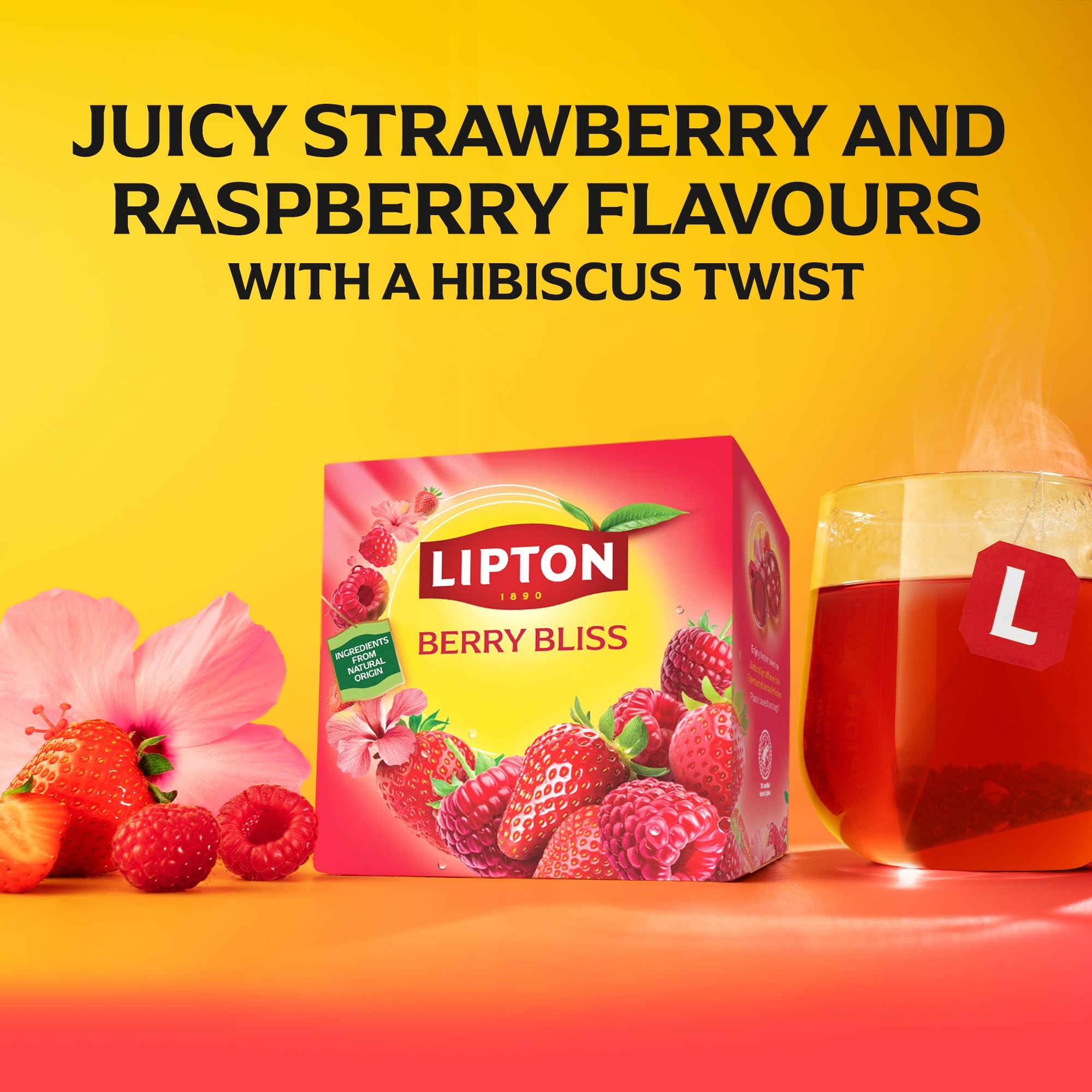 Lipton - Berry Bliss Fruit Infusion Herbal Tea Bags 7