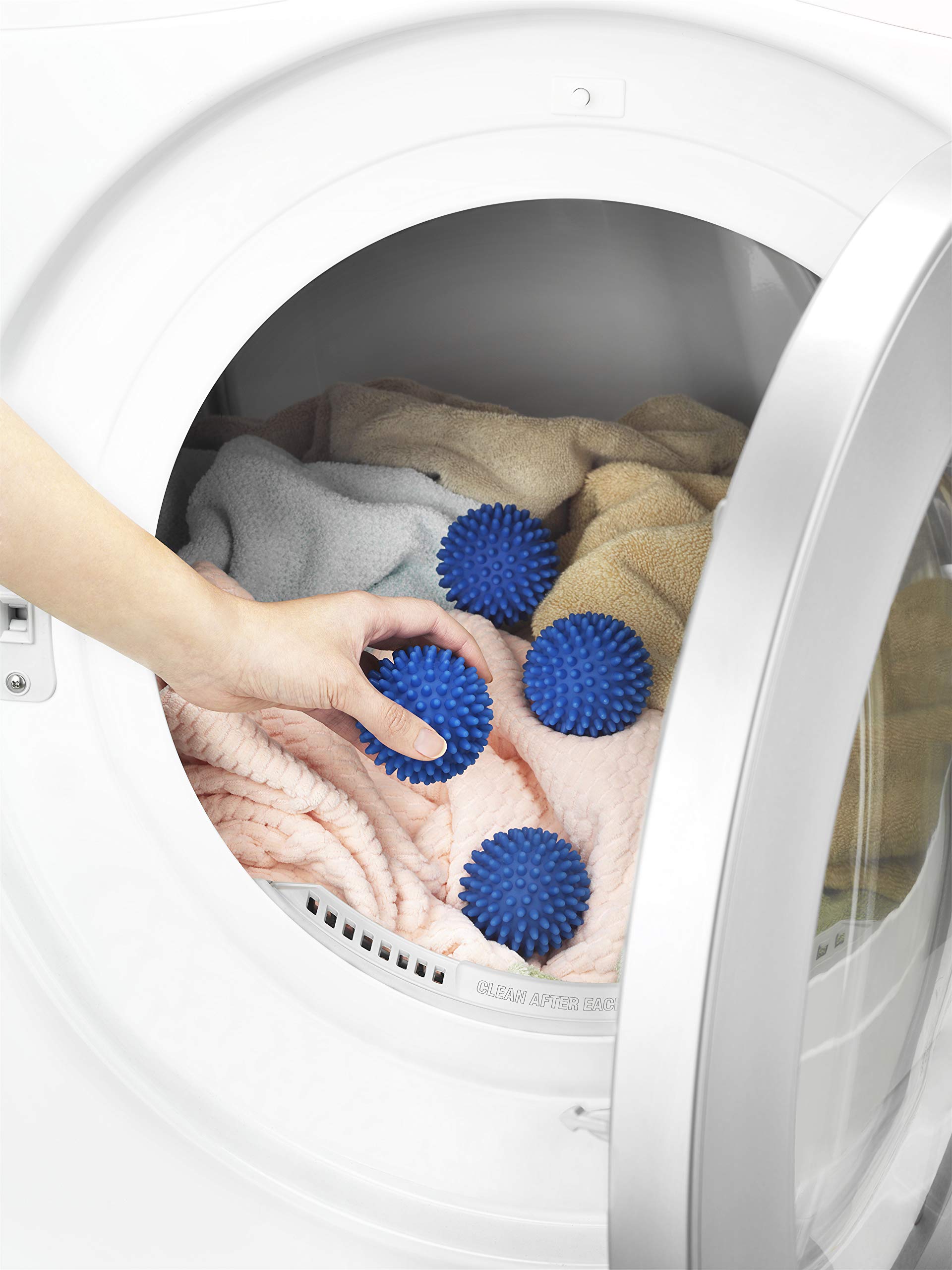 Whitmor - Dryer Balls Set of 4 Reusable Non-Toxic Laundry Dryer Balls for Faster Drying & Softening - Blue 6