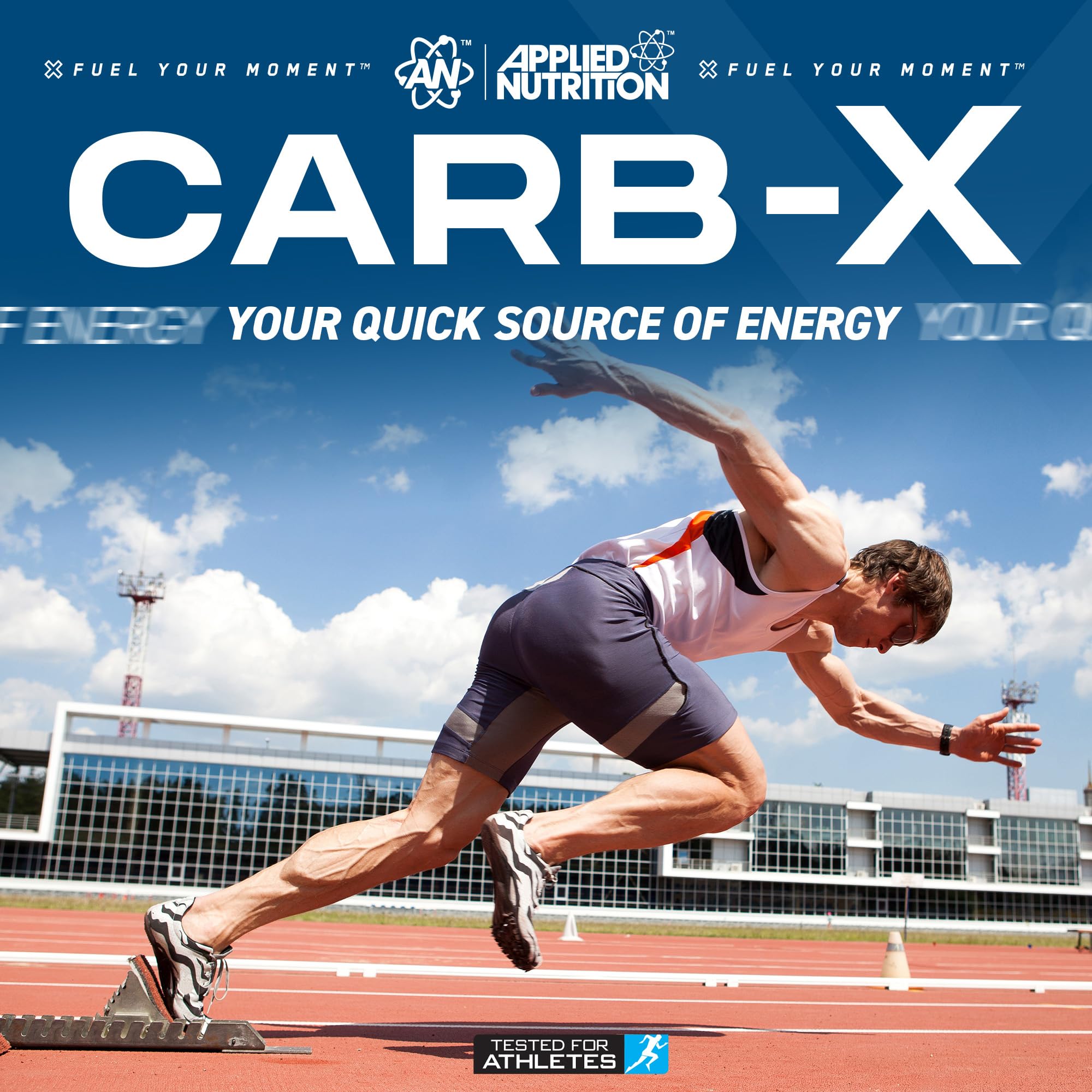 Applied Nutrition Carb X Highly Branched Cyclic Dextrin Powder | 1200g Tub | Vegan & Gluten-Free