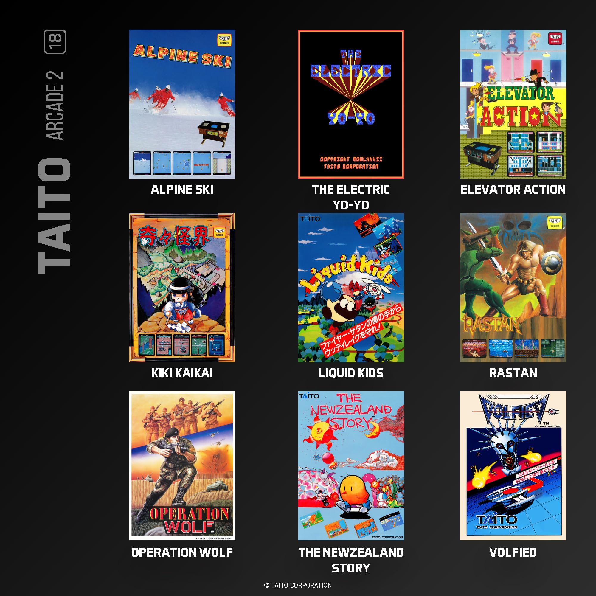 Taito Arcade 2 Collection - Evercade Cartridge 5