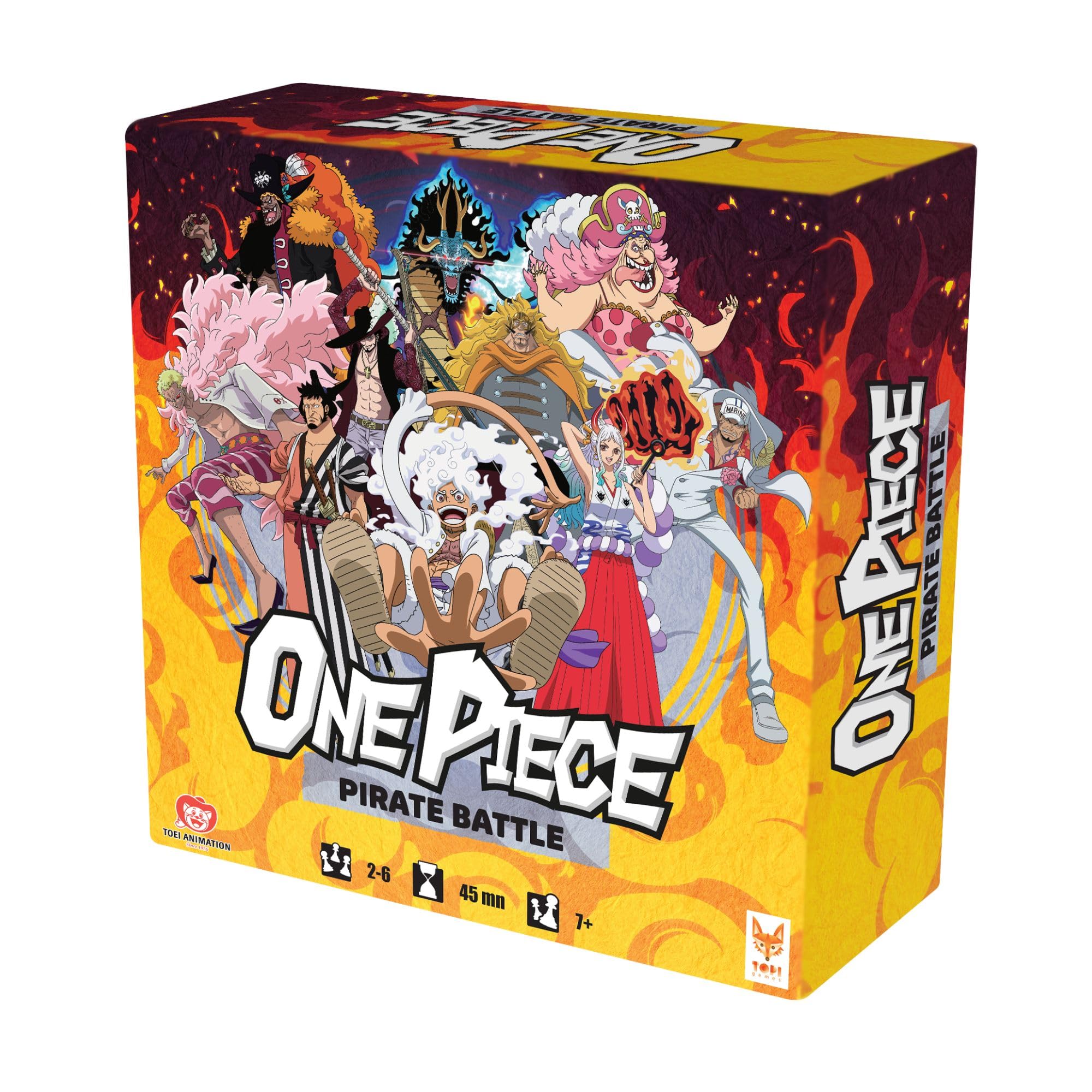 Topi Games One Piece Pirate Battle Deck Building Board Game | 2-6 Players | Ages 7+ | 45 Min Playtime