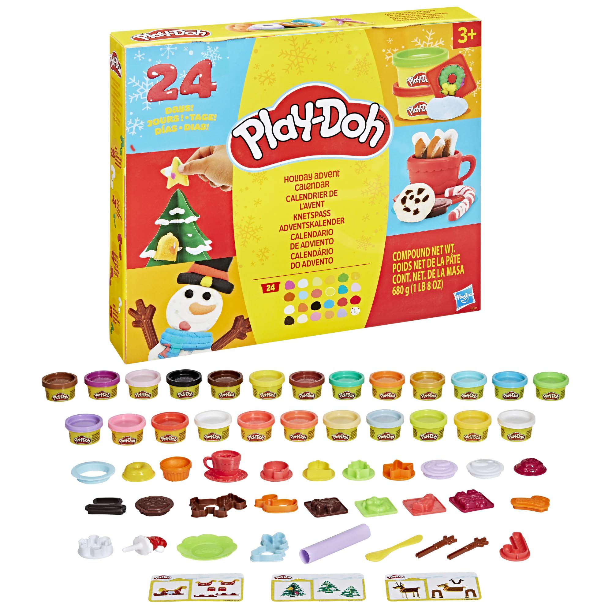 Play-Doh Holiday Advent Calendar - 24 Days of Creative Play for Kids 3+ 1